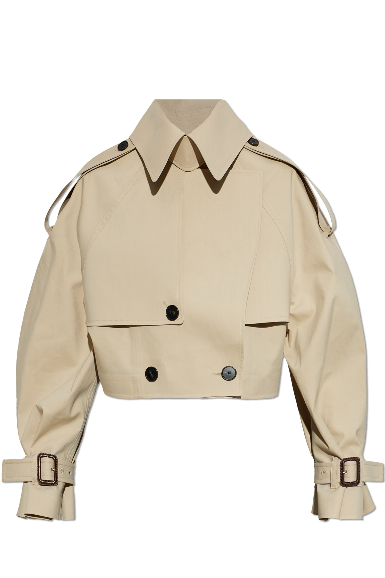 Givenchy Krótki Trencz, Kobiety, Beżowy