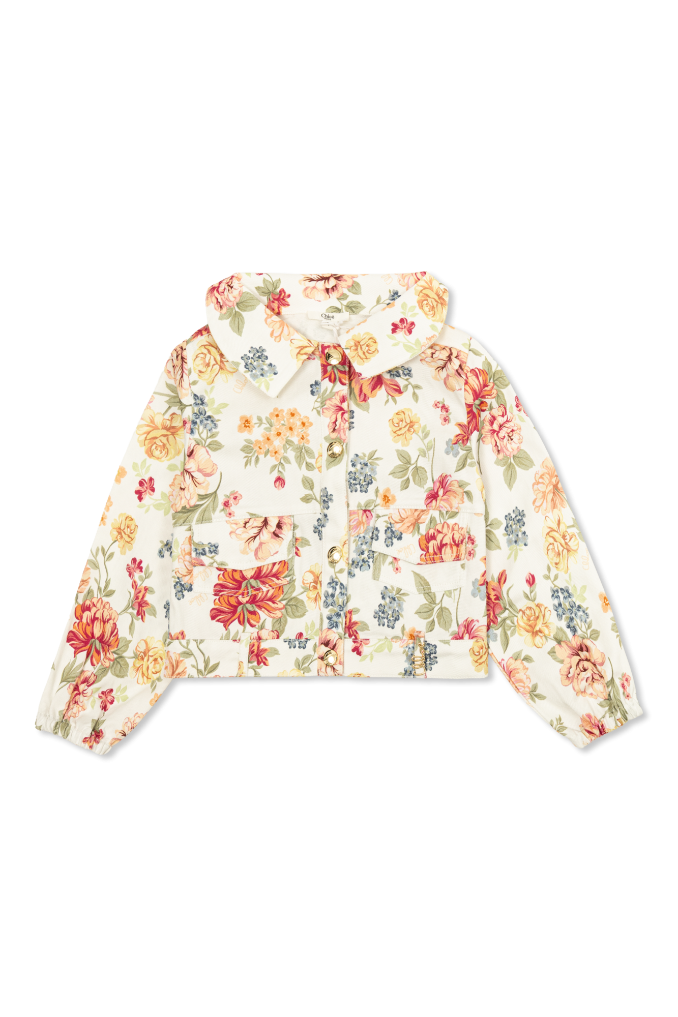 Chloé Kids Kurtka Z Motywem Kwiatowym, Unisex, Multikolor