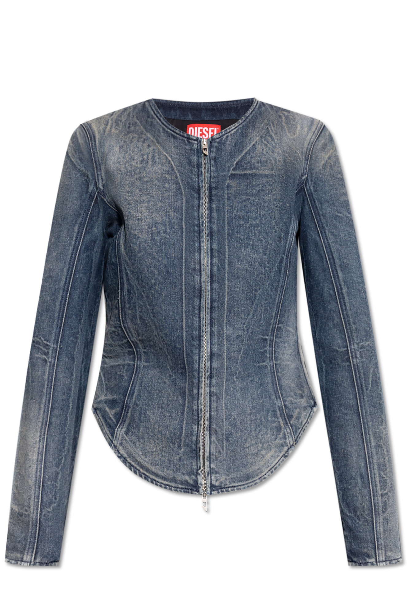 Diesel Jeansowa Kurtka, Kobiety, Niebieski