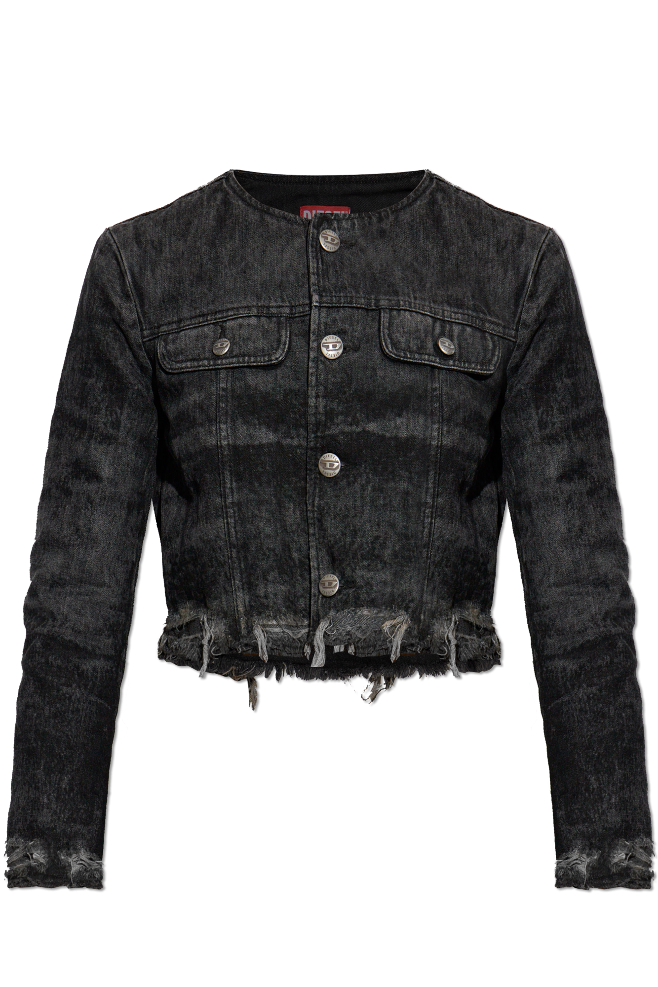 Diesel Kurtka Jeansowa, Kobiety, Czarny