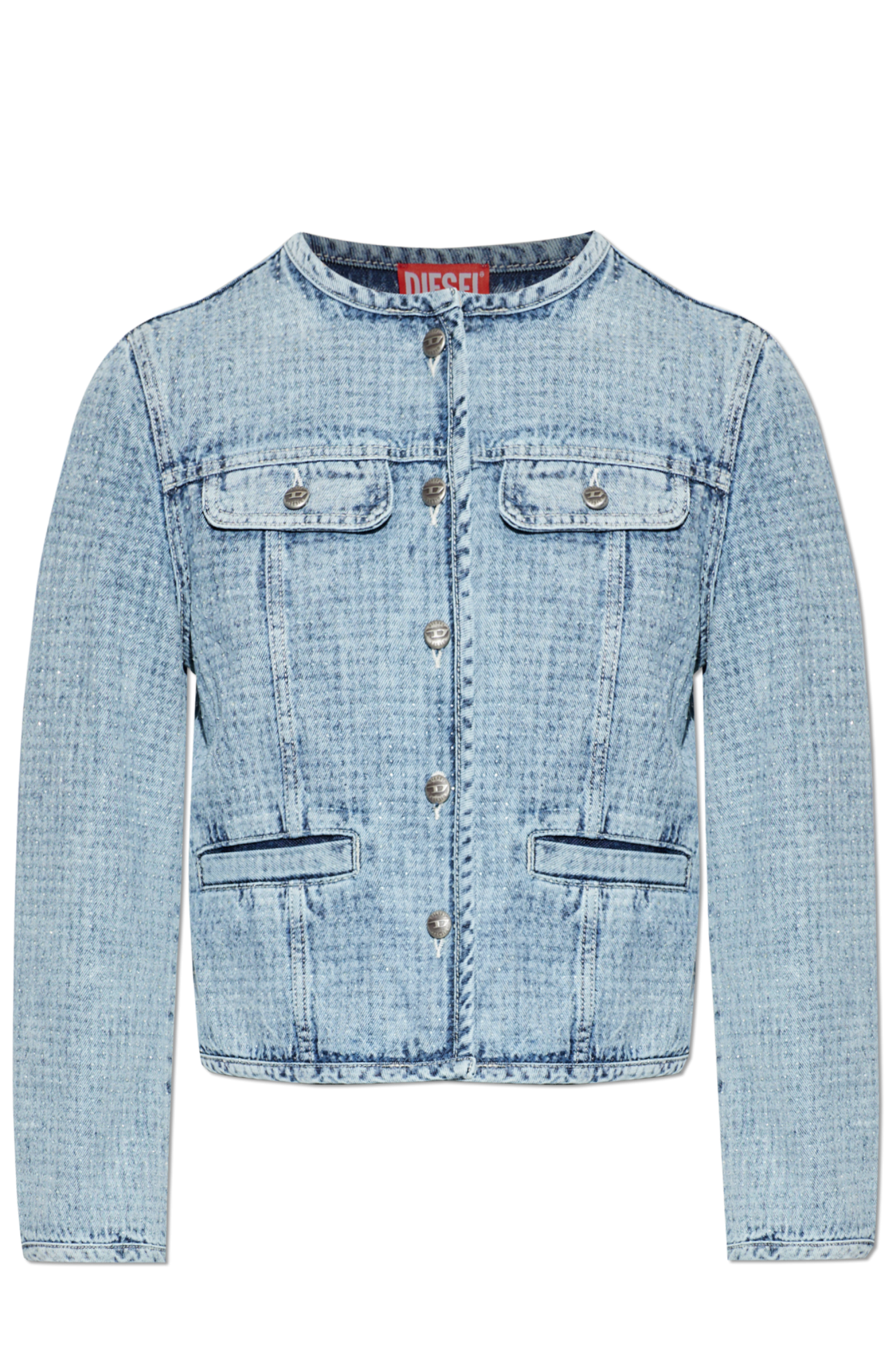 Diesel Jeansowa Kurtka ‘DE-GRAFY-S’, Kobiety, Niebieski