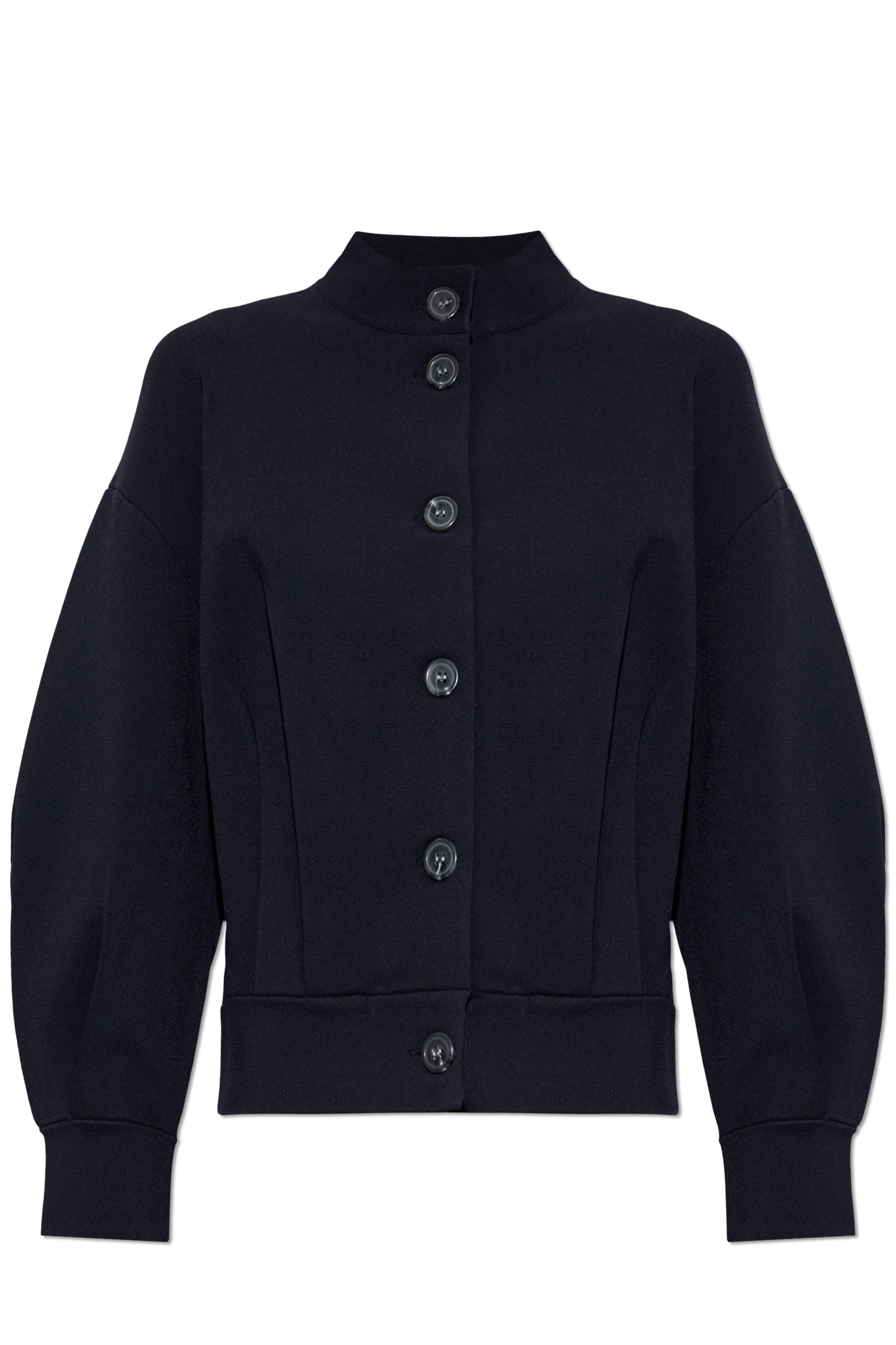 Emporio Armani Kardigan Z Zaszewkami, Kobiety, Granatowy
