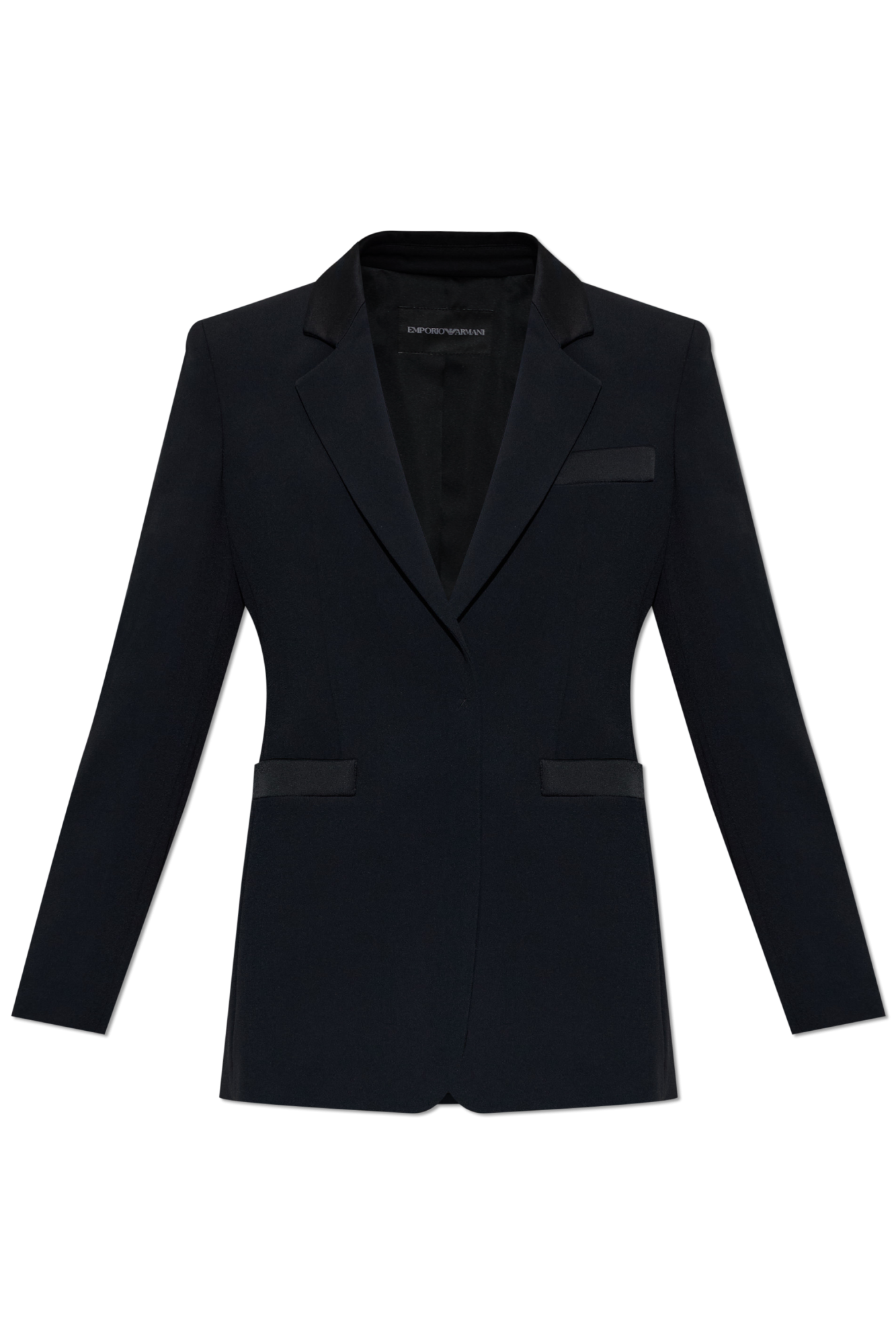 Emporio Armani Marynarka Z Podwójnym Rozcięciem, Kobiety, Czarny