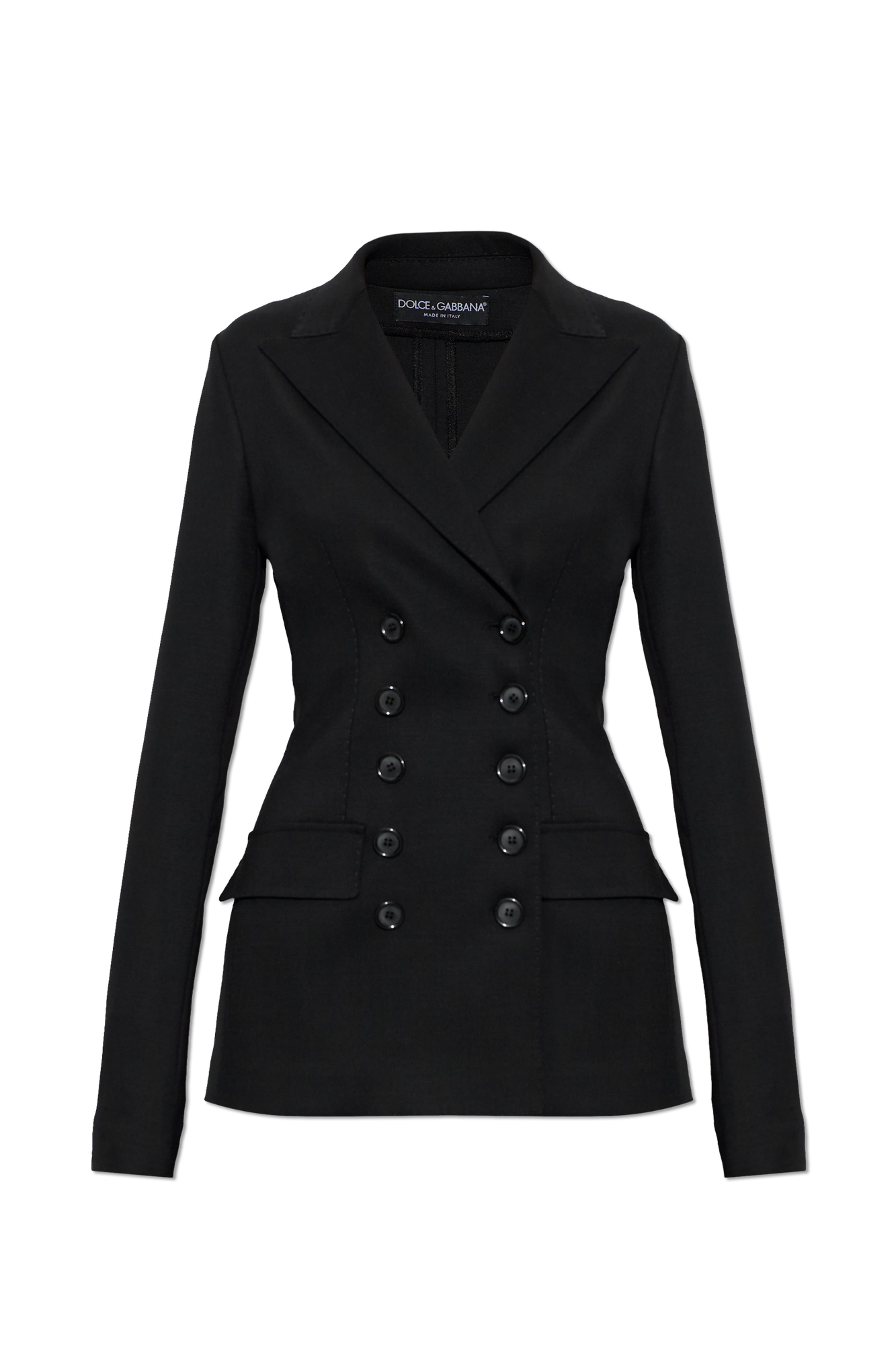Dolce & Gabbana Wełniana Marynarka, Kobiety, Czarny