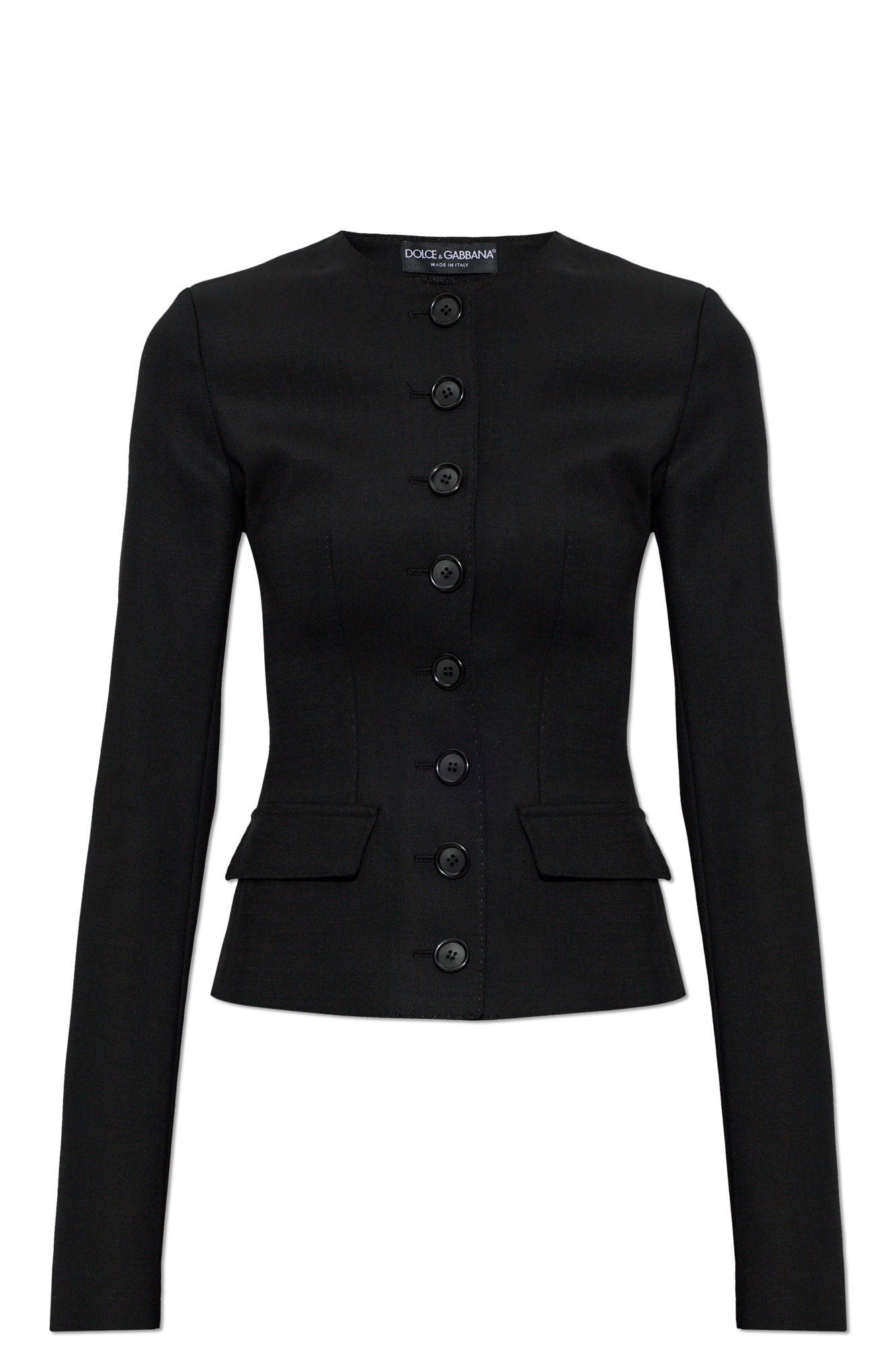Dolce & Gabbana Wełniana Marynarka, Kobiety, Czarny