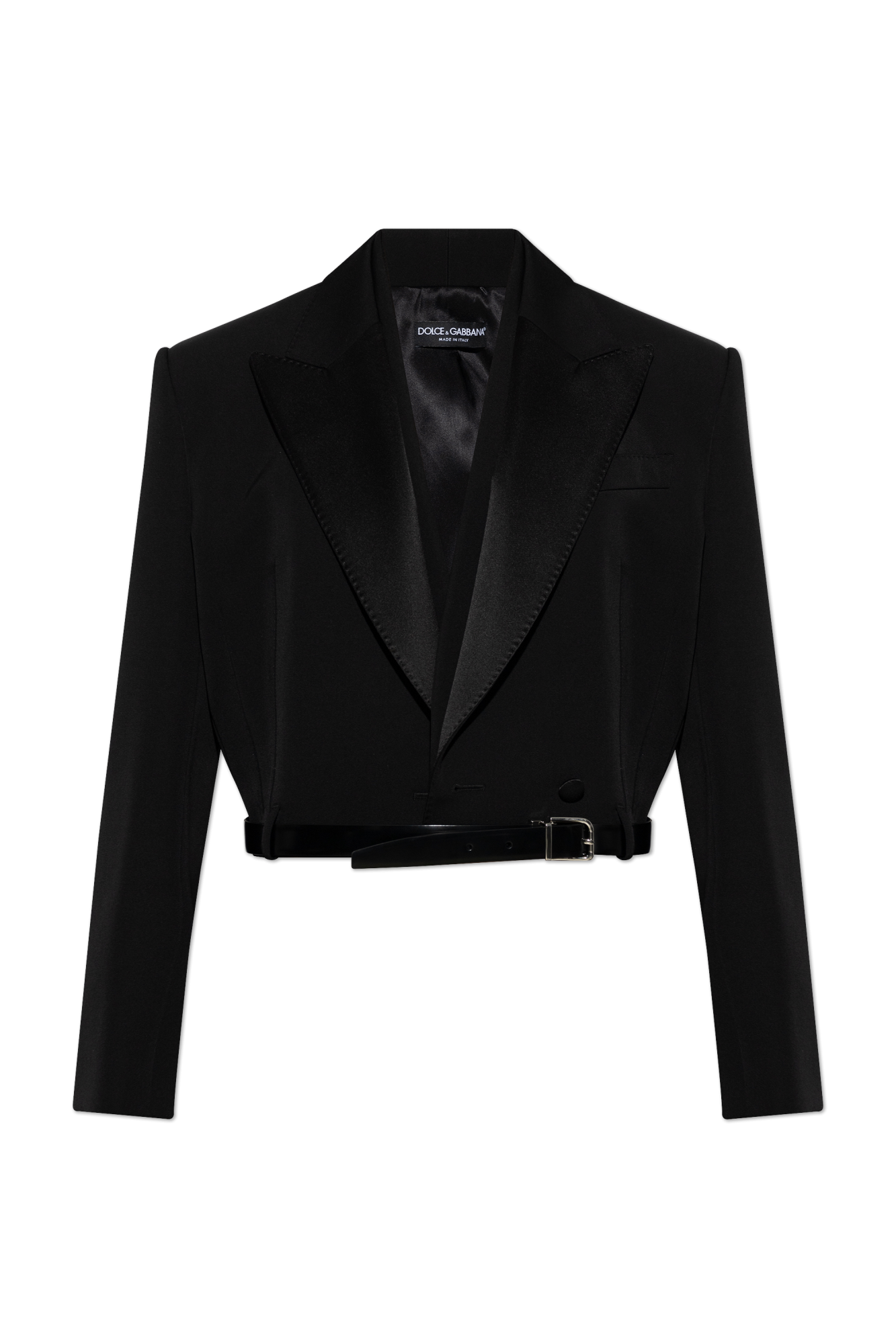 Dolce & Gabbana Krótka  Marynarka Z Paskiem, Kobiety, Czarny
