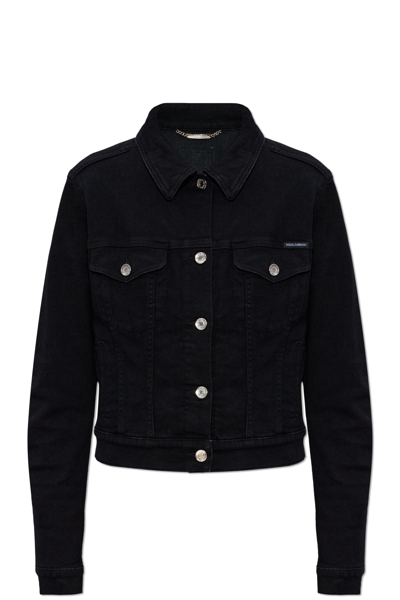 Dolce & Gabbana Jeansowa Kurtka, Kobiety, Czarny