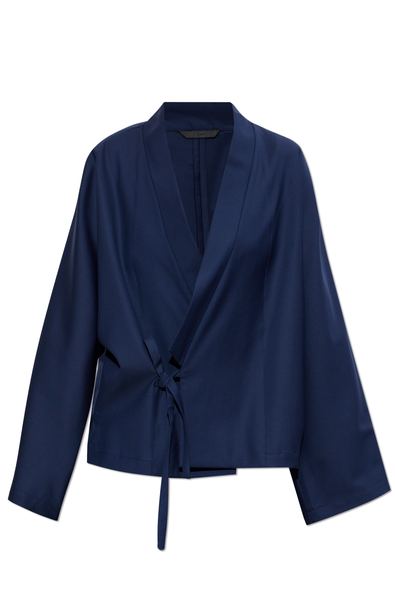Kenzo Wełniane Kimono, Kobiety, Granatowy