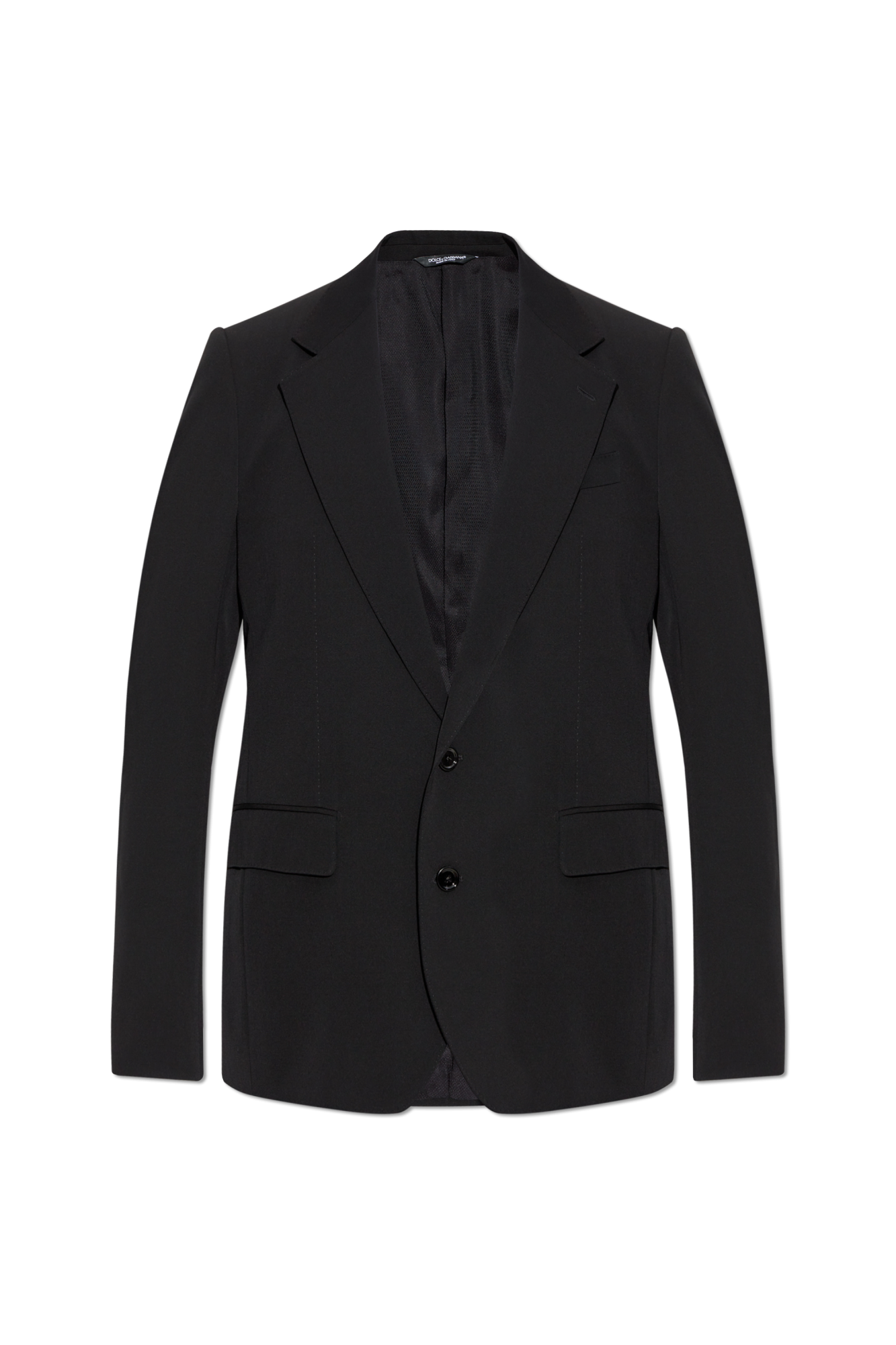 Dolce & Gabbana Wełniana Marynarka, Mężczyźni, Czarny