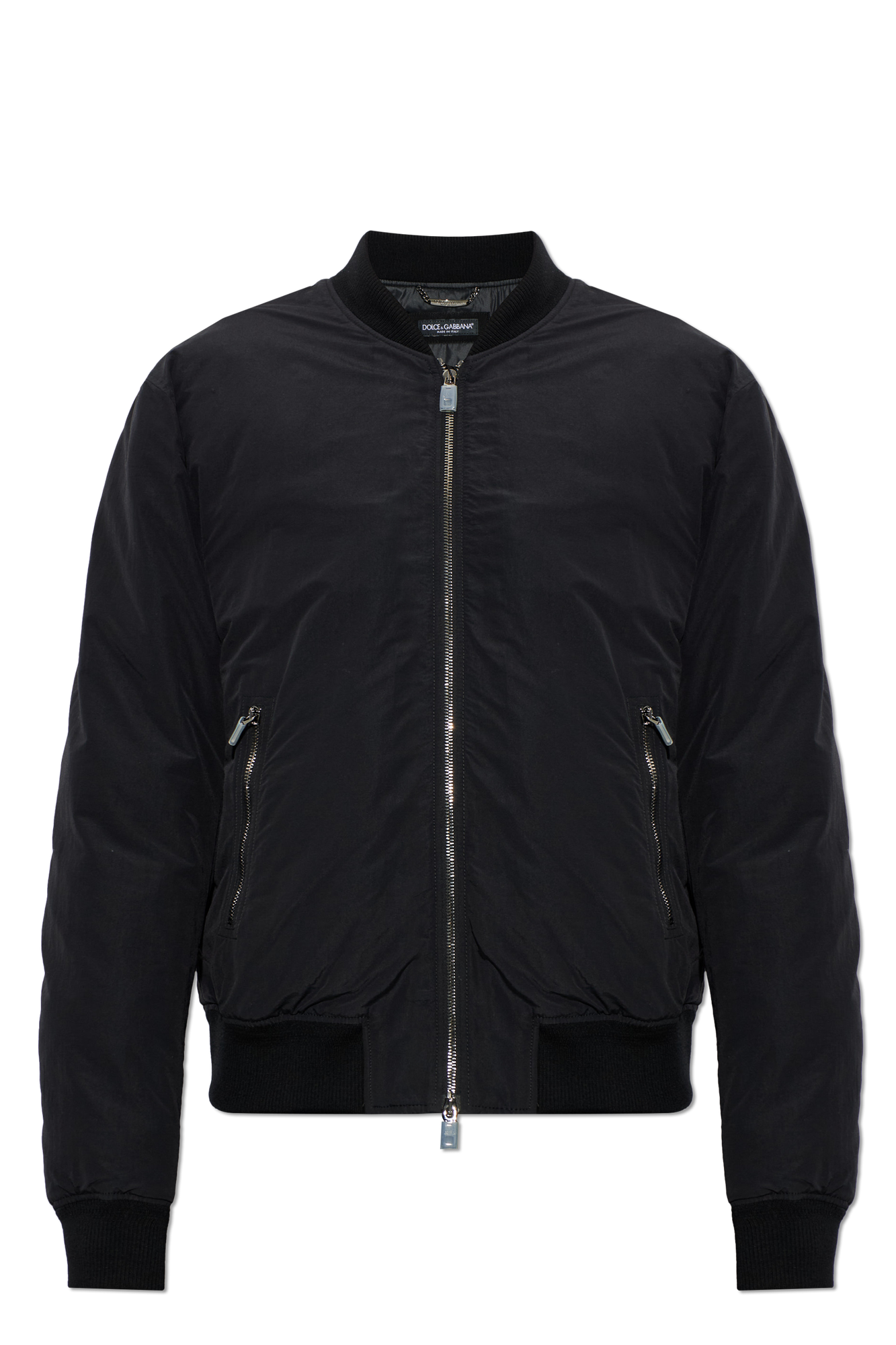 Dolce & Gabbana Ocieplana Kurtka Typu ‘bomber’, Mężczyźni, Czarny