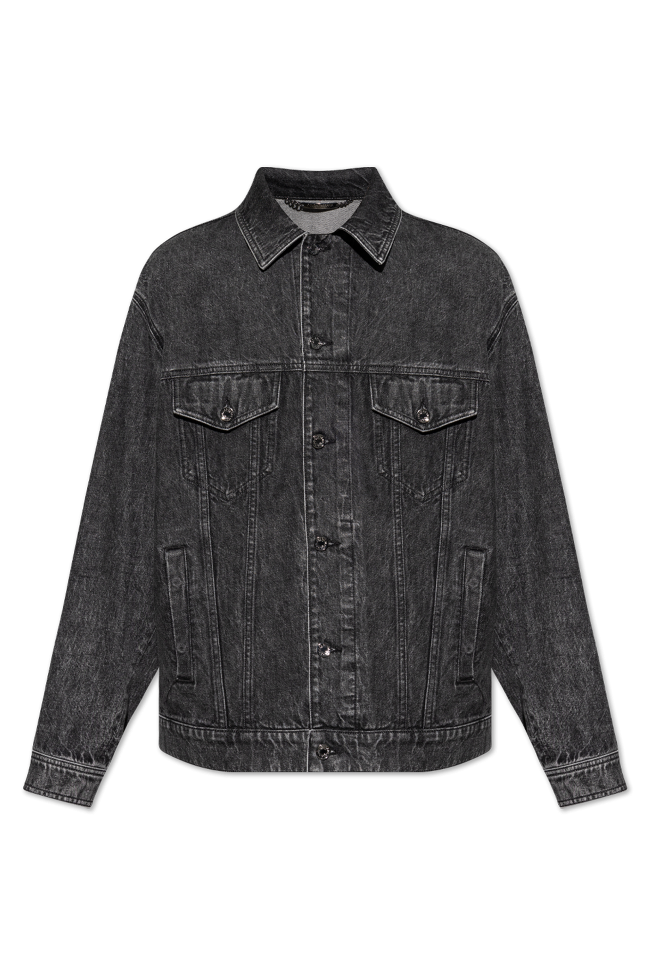 Dolce & Gabbana Kurtka Jeansowa, Mężczyźni, Szary