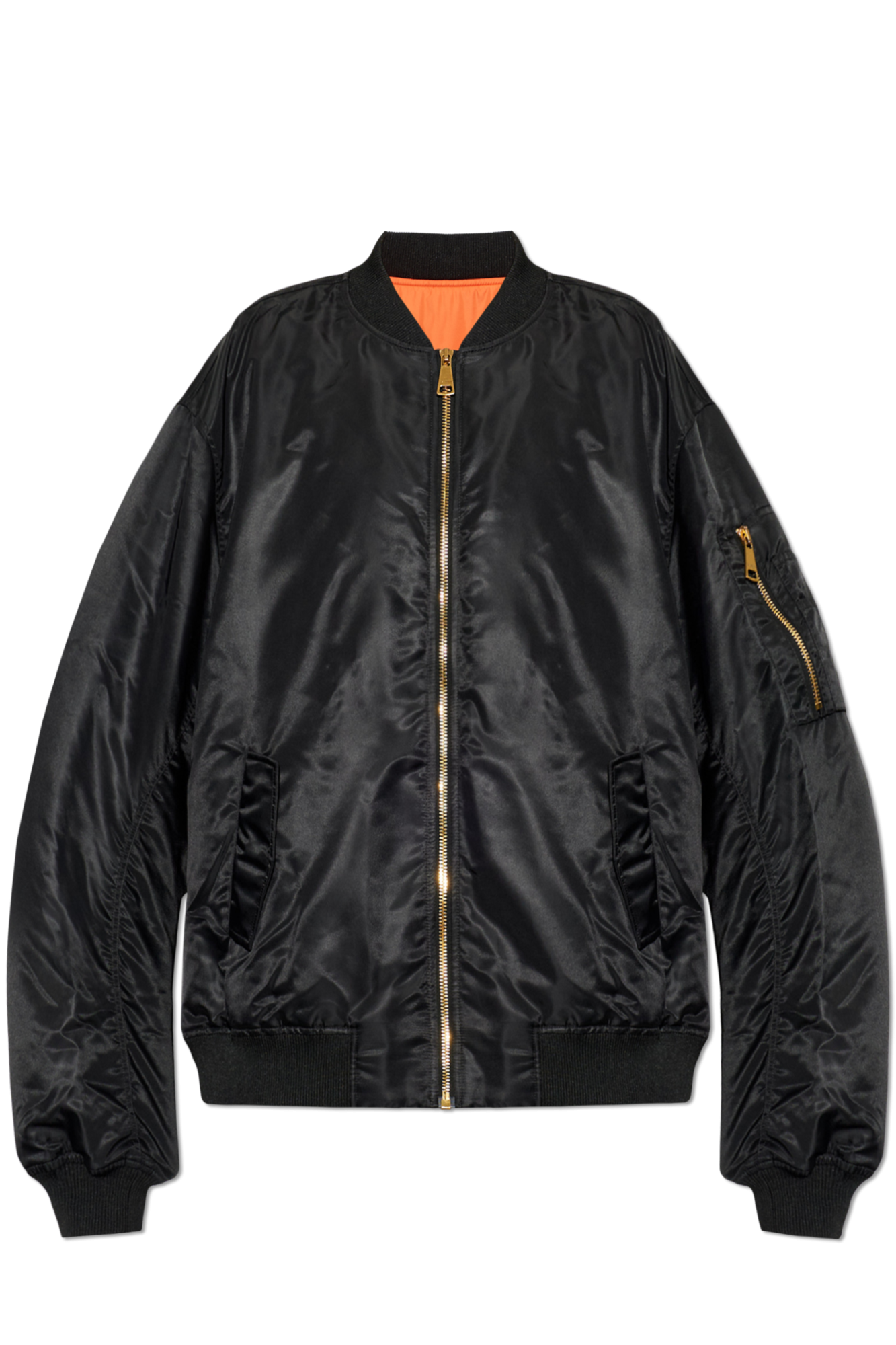Balmain Kurtka Typu `bomber`, Mężczyźni, Czarny