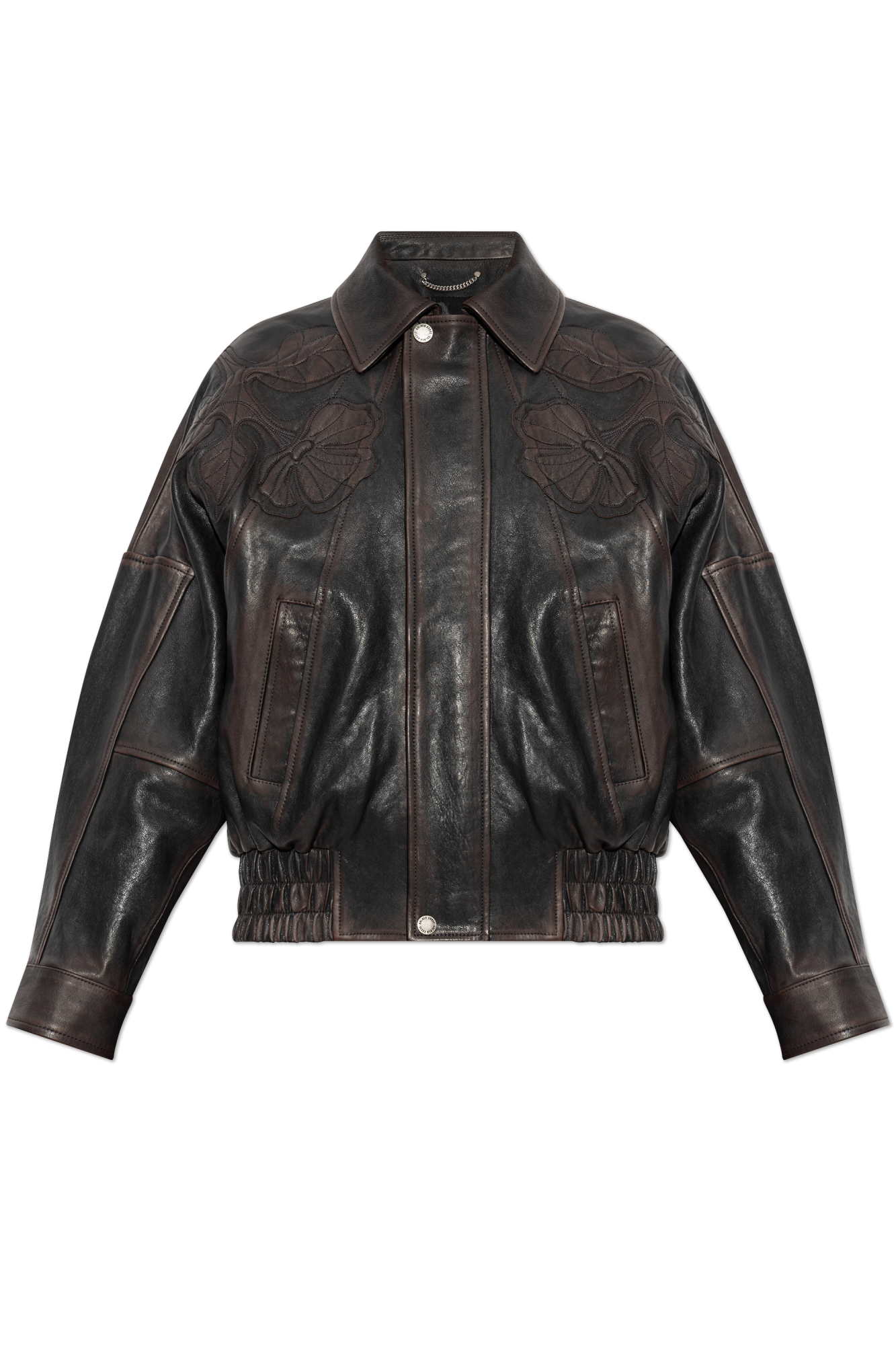Golden Goose Dekoracyjna Kurtka Z Efektem Vintage, Kobiety, Brązowy