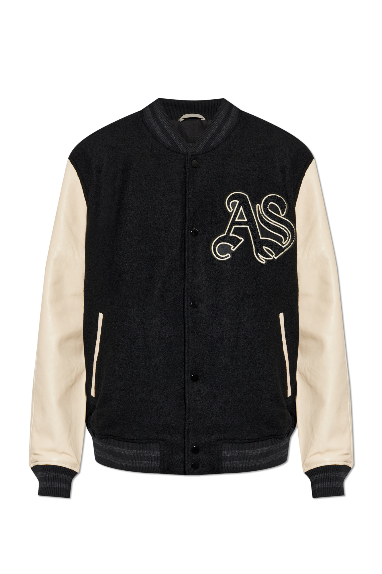AllSaints Kurtka ‘Holloway’ Typu ‘Bomber’, Mężczyźni, Czarny