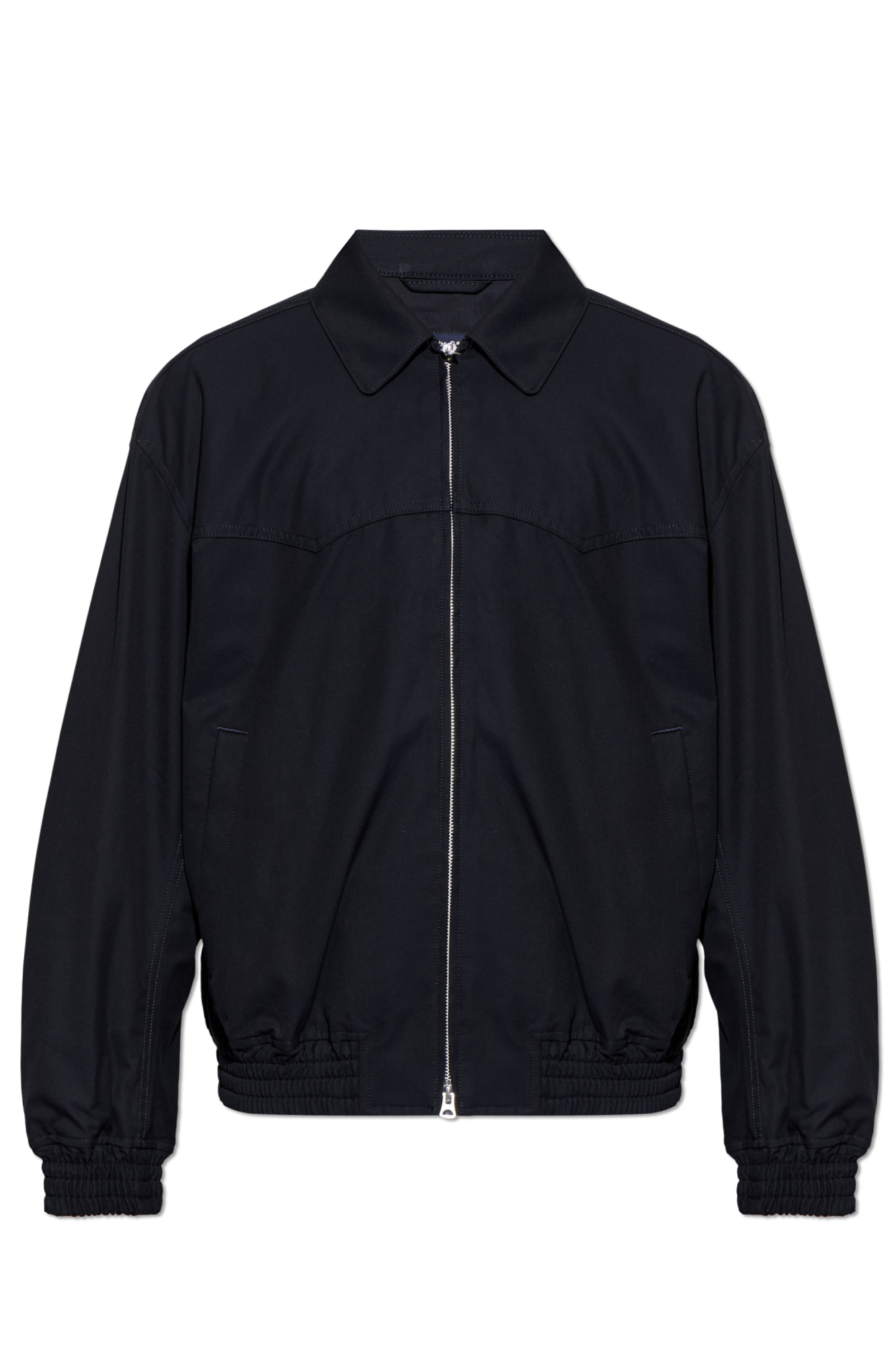 Comme Des Garçons Homme Plus Bawełniana Kurtka Z Kołnierzem, Mężczyźni, Granatowy