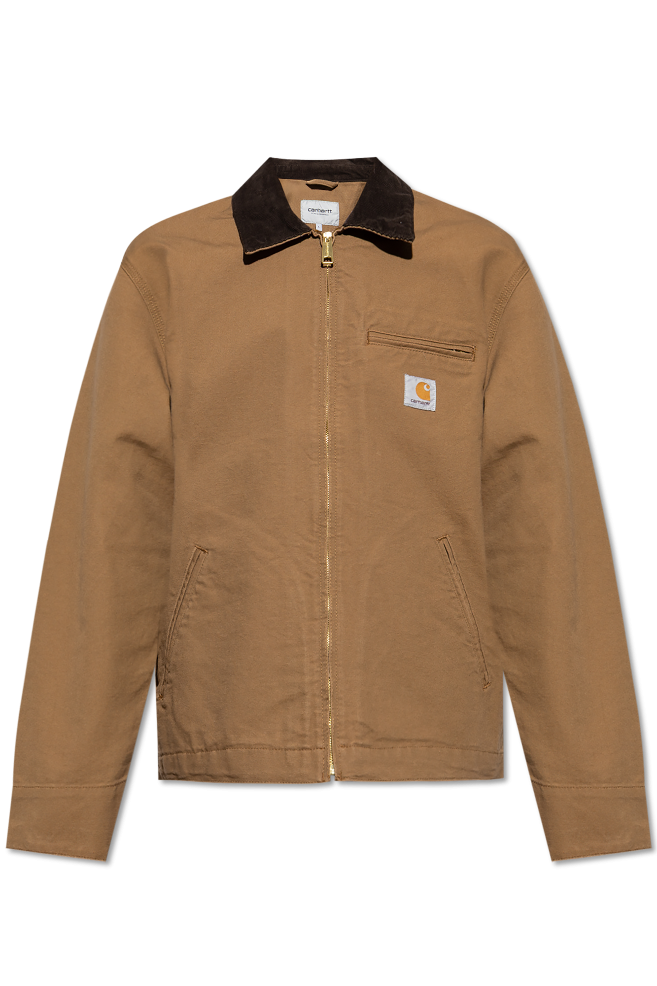 Carhartt WIP Kurtka Ze Sztruksowym Kołnierzem, Mężczyźni, Brązowy