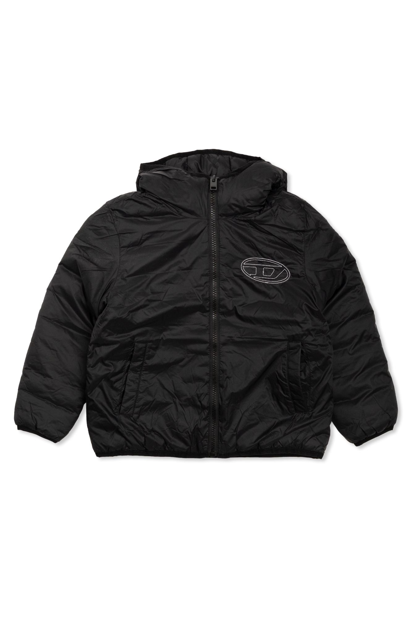 Diesel Kids Ocieplana Kurtka ‘JOSIPLS’, Unisex, Czarny