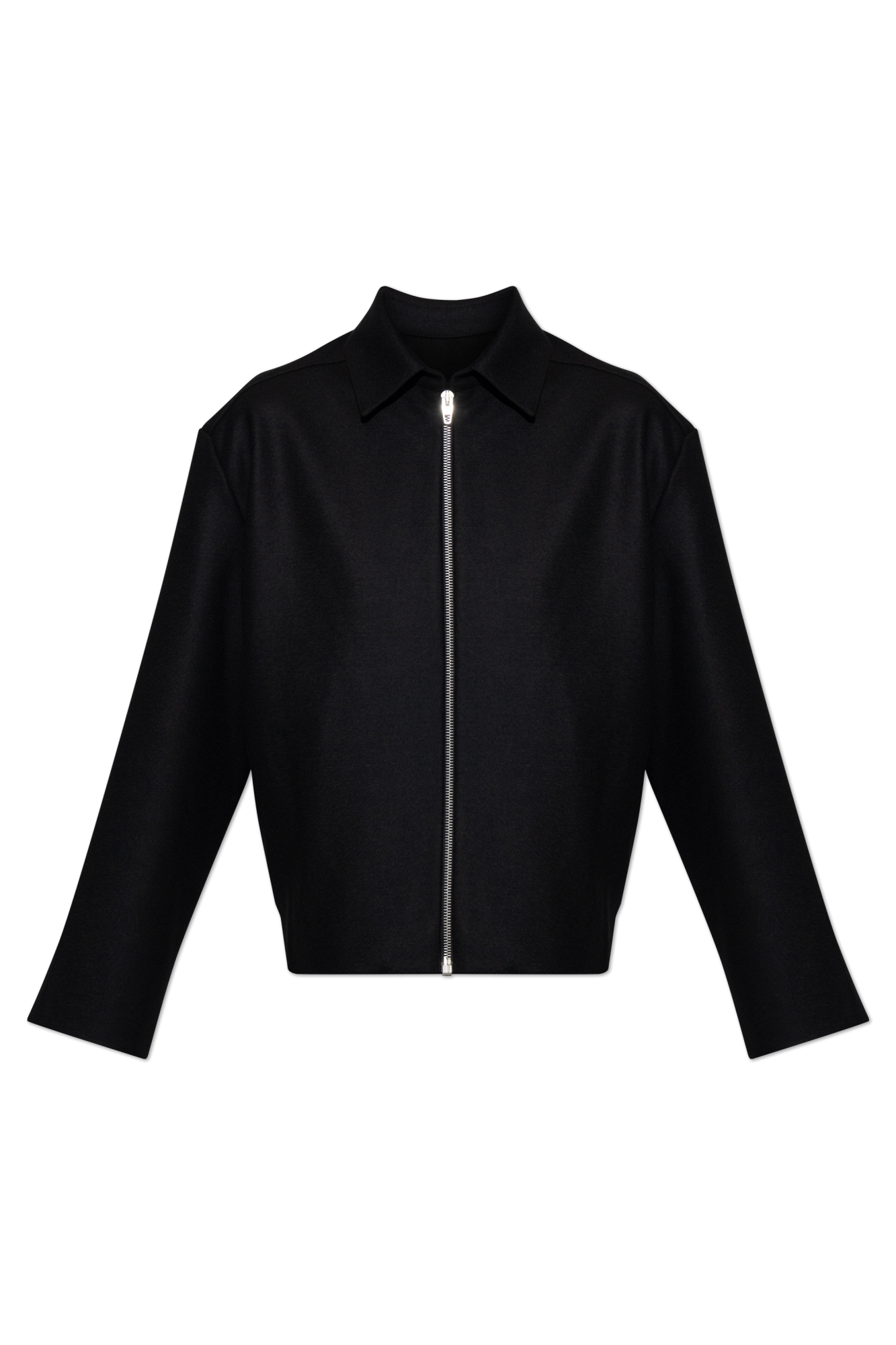 JIL SANDER Wełniana Kurtka, Kobiety, Czarny