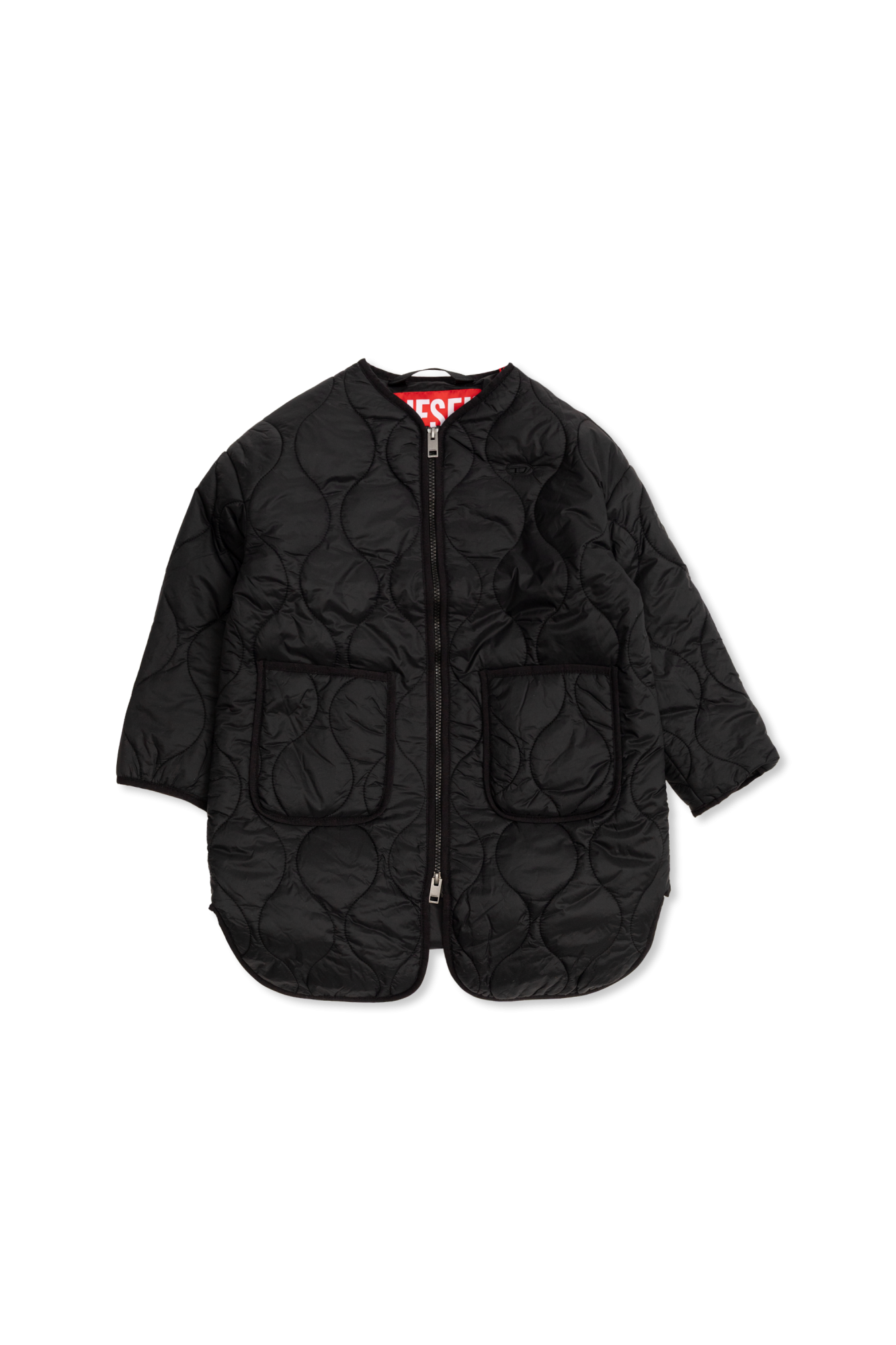 Diesel Kids Ocieplana Kurtka ‘JPOP’, Unisex, Czarny