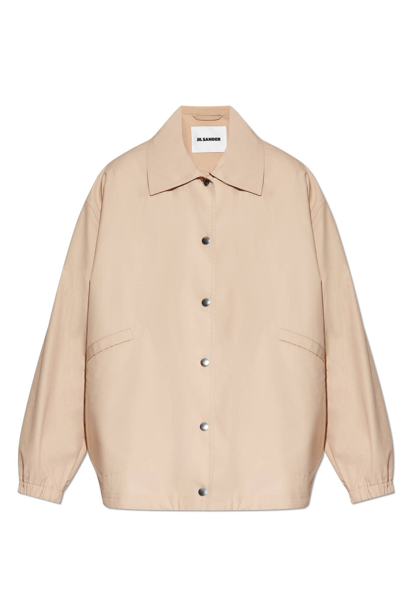 JIL SANDER Bawełniana Kurtka O Luźnym Kroju, Kobiety, Beżowy