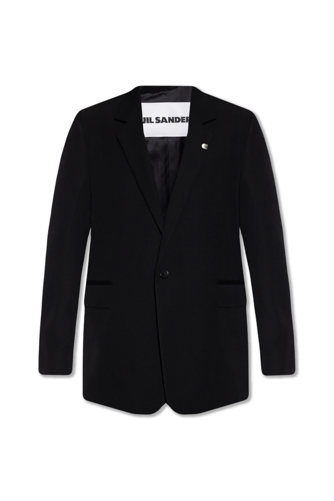 JIL SANDER Jednorzędowa Marynarka, Mężczyźni, Czarny