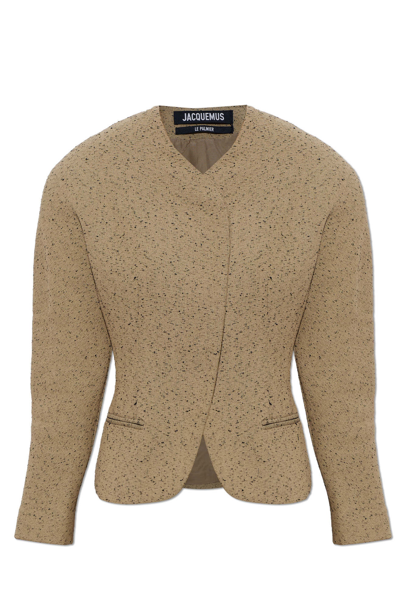 Jacquemus Bawełniana Marynarka ‘Ovalo’, Kobiety, Beżowy