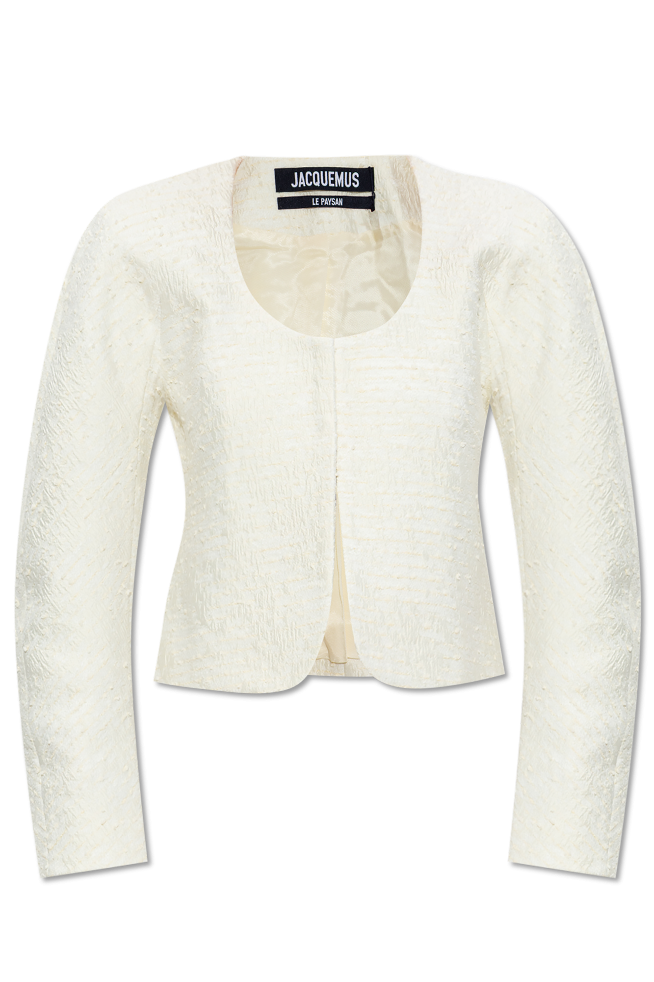 Jacquemus Marynarka Ze Wzorem, Kobiety, Kremowy