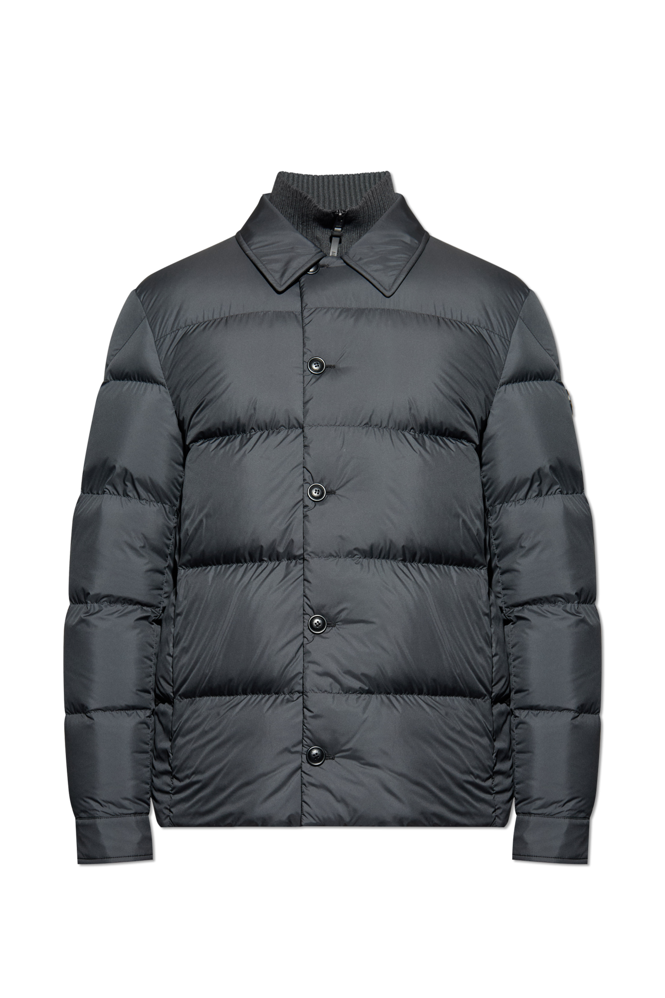 Moncler Kurtka Puchowa `Pres`, Mężczyźni, Szary