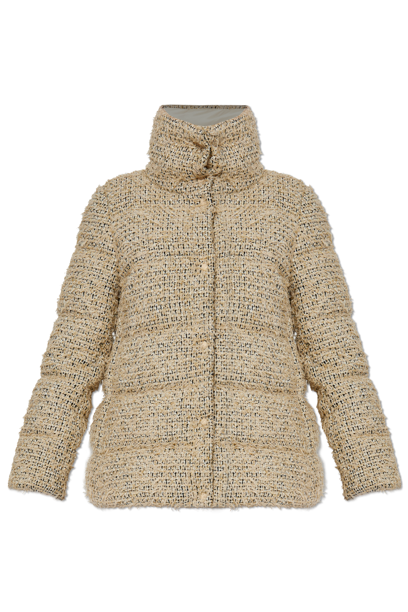 Moncler Tweedowa Kurtka Puchowa `Cochelle`, Kobiety, Beżowy
