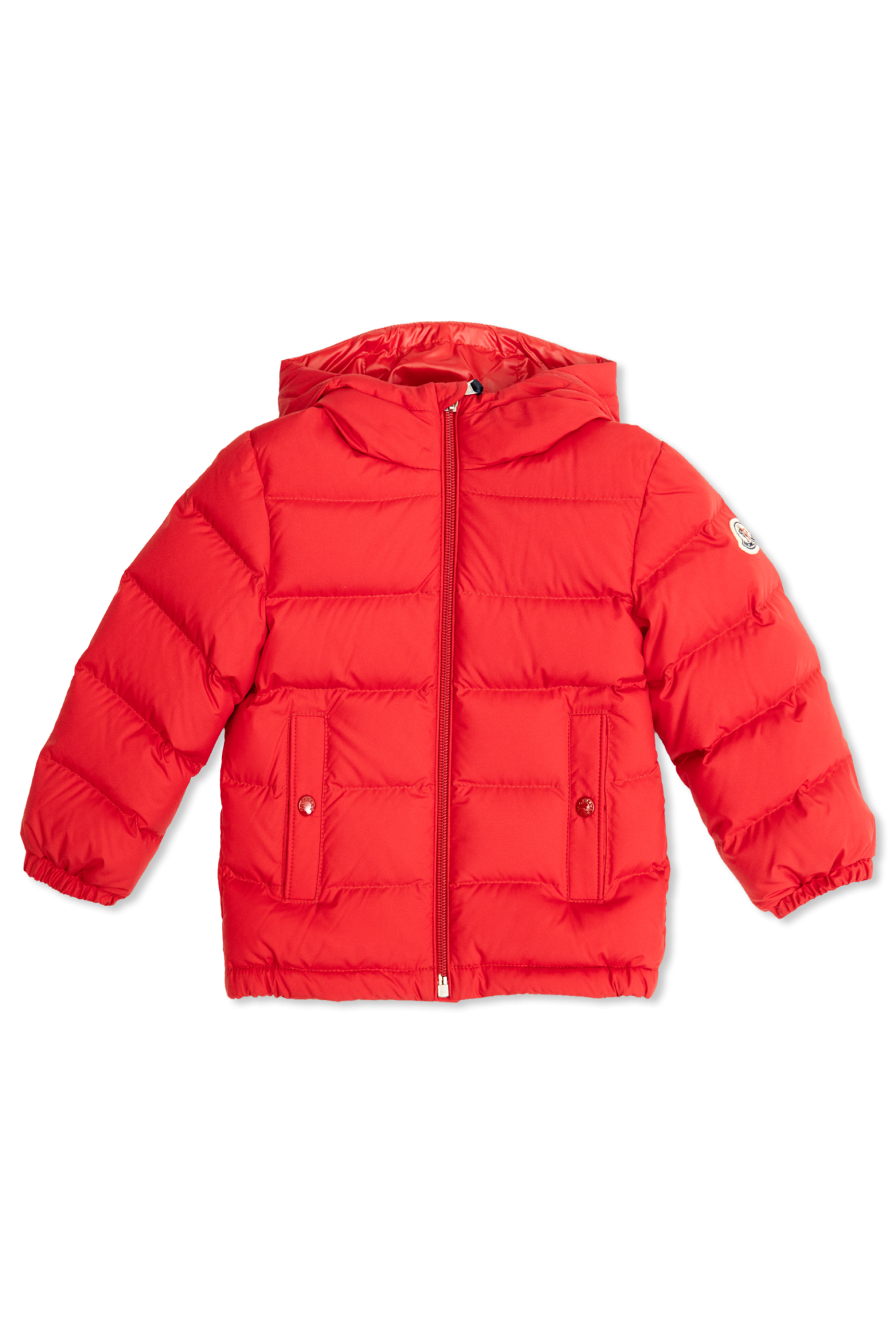 Moncler Enfant Kurtka Puchowa `Taidu` Z Kapturem, Unisex, Czerwony