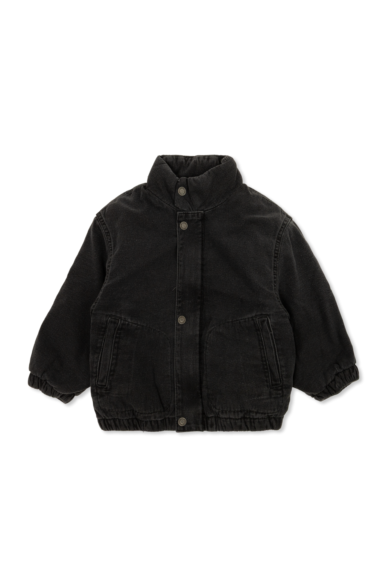 American Vintage Kids Ocieplana Kurtka Jeansowa, Unisex, Czarny