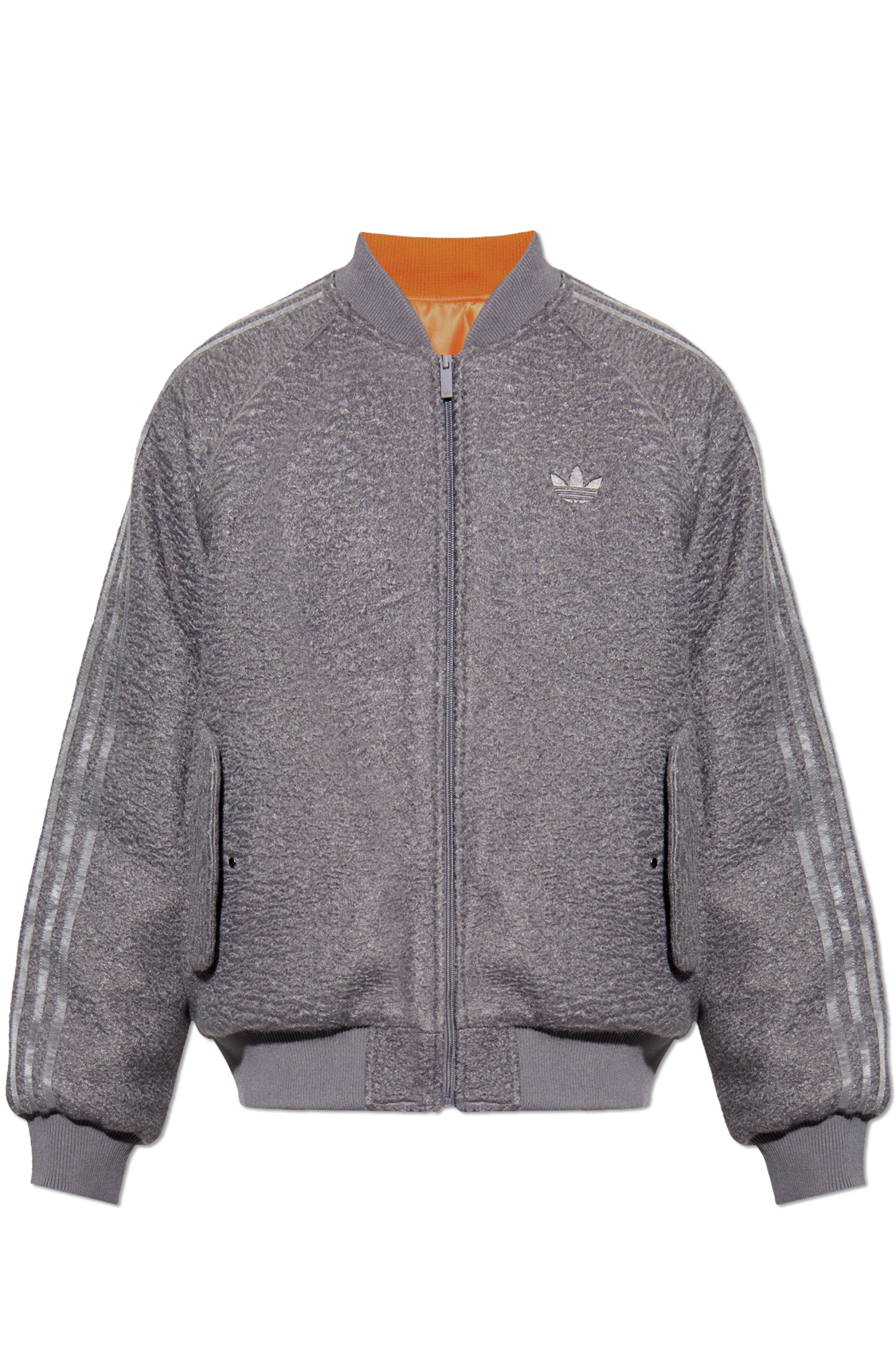 ADIDAS Originals Dwustronna Kurtka Typu `bomber`, Mężczyźni, Szary
