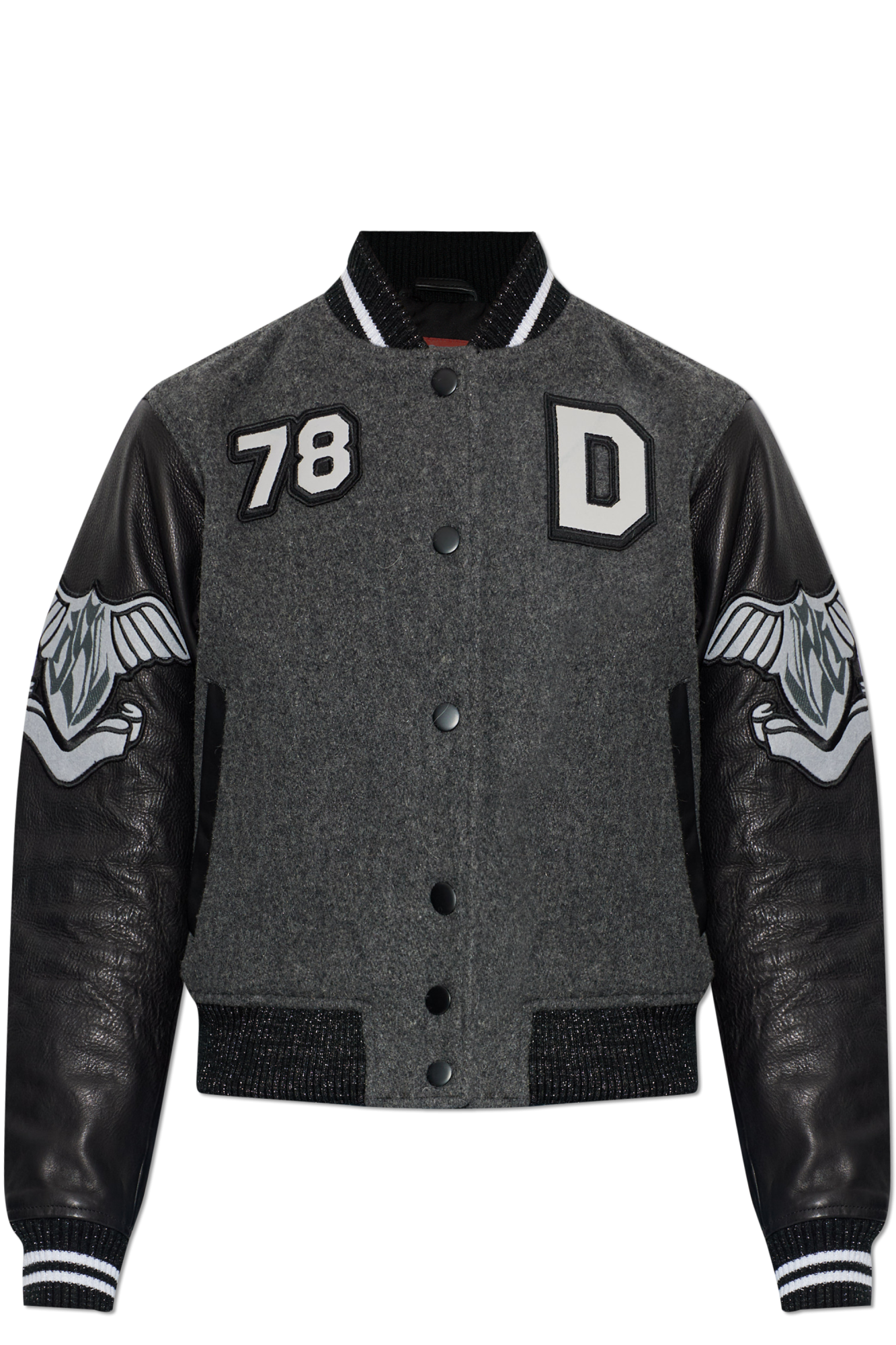Diesel Krótka Kurtka ‘L-REAL’ Typu ‘bomber’, Kobiety, Szary