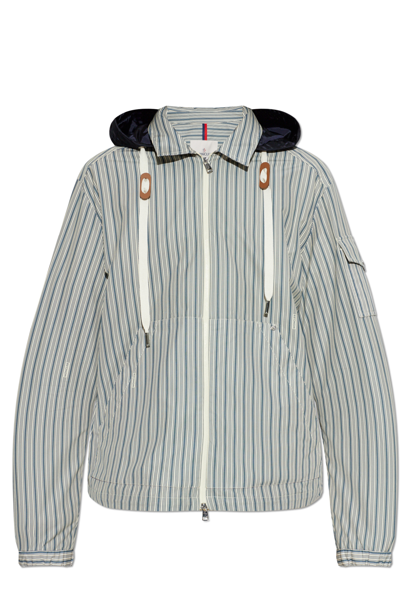Moncler Kurtka ‘Havas’ Z Odpinanym Kapturem, Mężczyźni, Niebieski