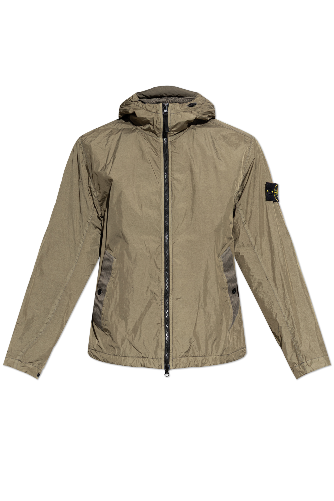 Stone Island Lekka Kurtka Z Kapturem, Mężczyźni, Zielony