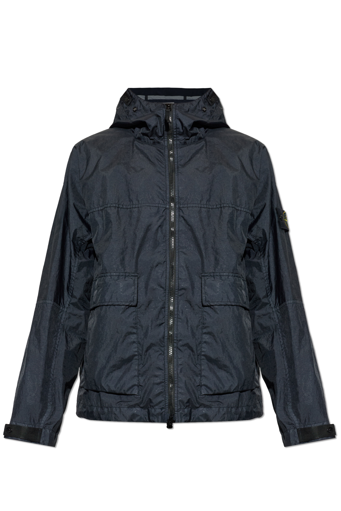Stone Island Lekka Kurtka Z Kapturem, Mężczyźni, Granatowy