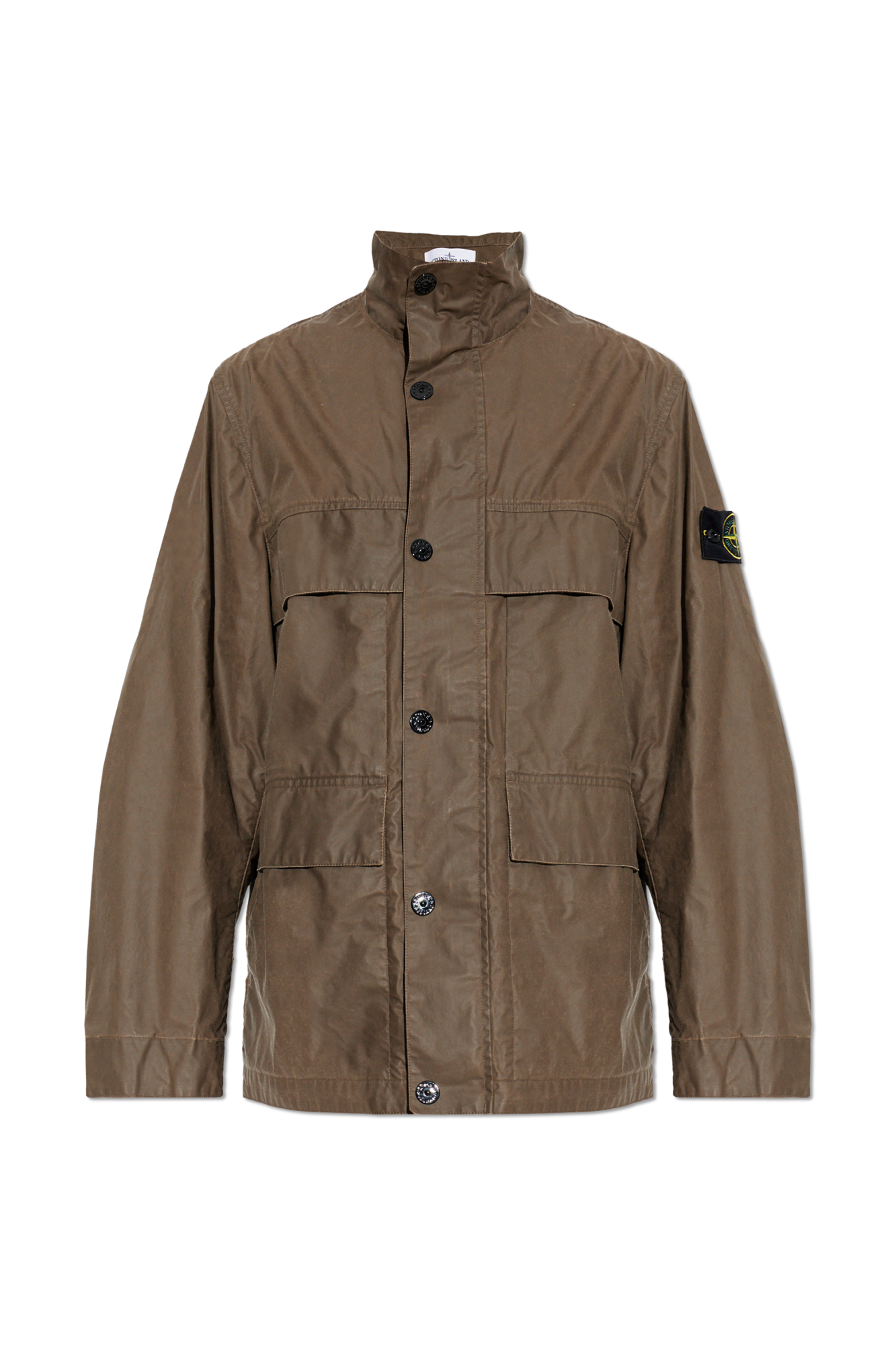 Stone Island Kurtka Z Naszywką Logo, Mężczyźni, Brązowy