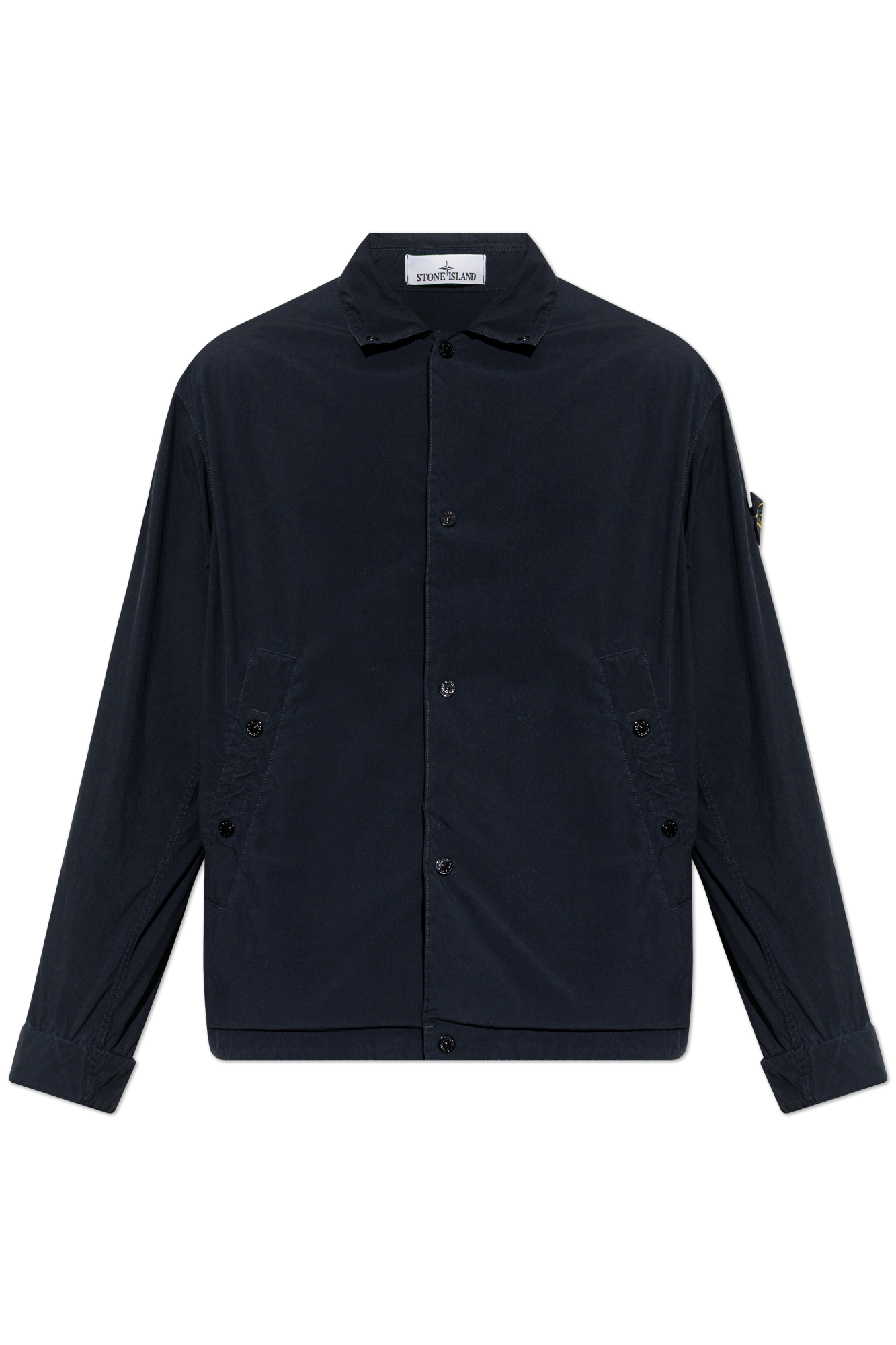 Stone Island Lekka Kurtka Z Kołnierzem, Mężczyźni, Granatowy