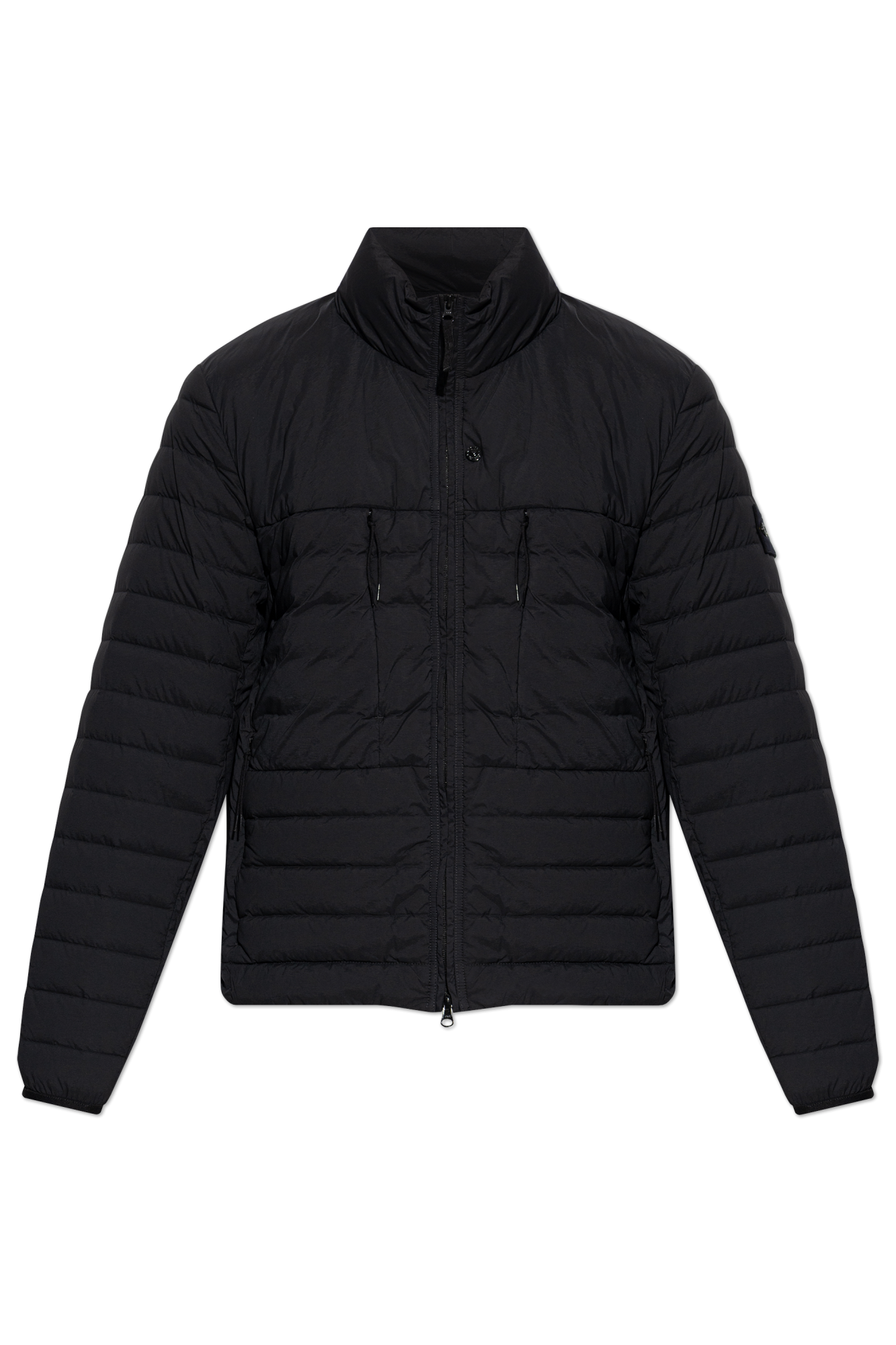 Stone Island Kurtka Puchowa Ze Stójką, Mężczyźni, Czarny