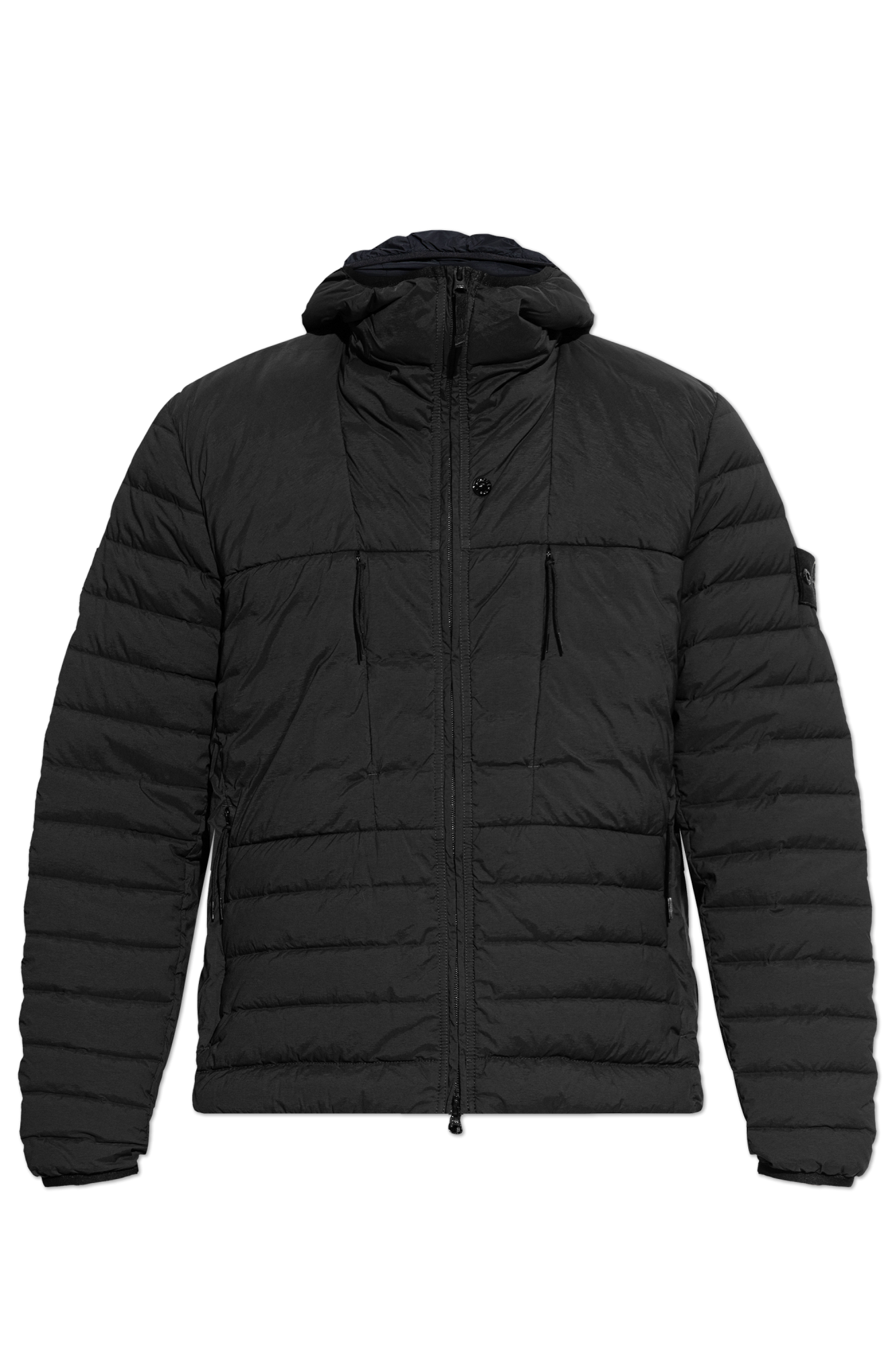 Stone Island Kurtka Puchowa Z Kapturem, Mężczyźni, Granatowy