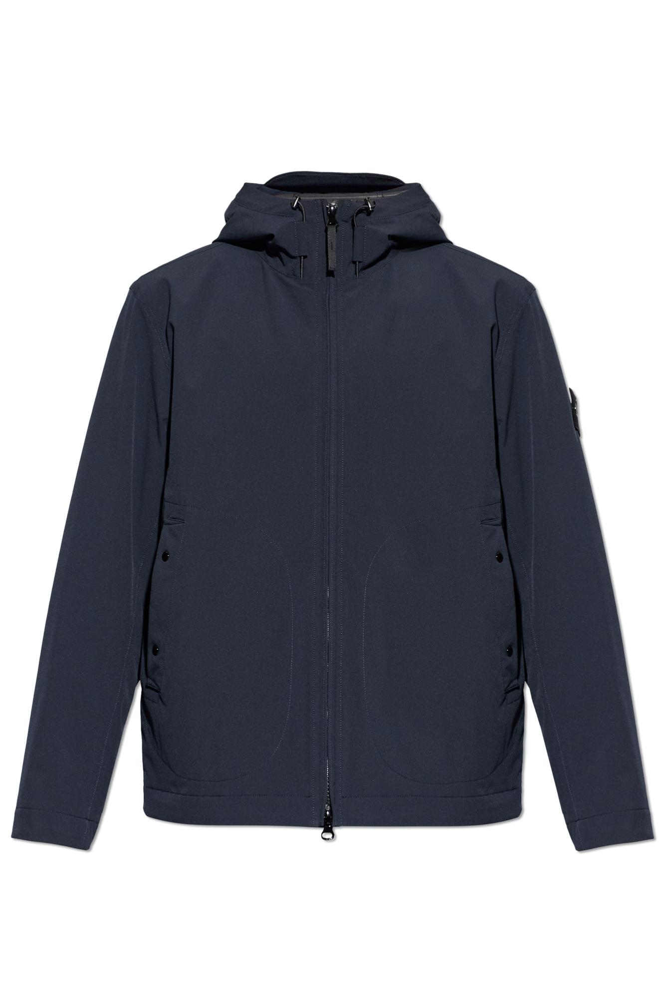 Stone Island Ocieplana Kurtka Z Kapturem, Mężczyźni, Granatowy