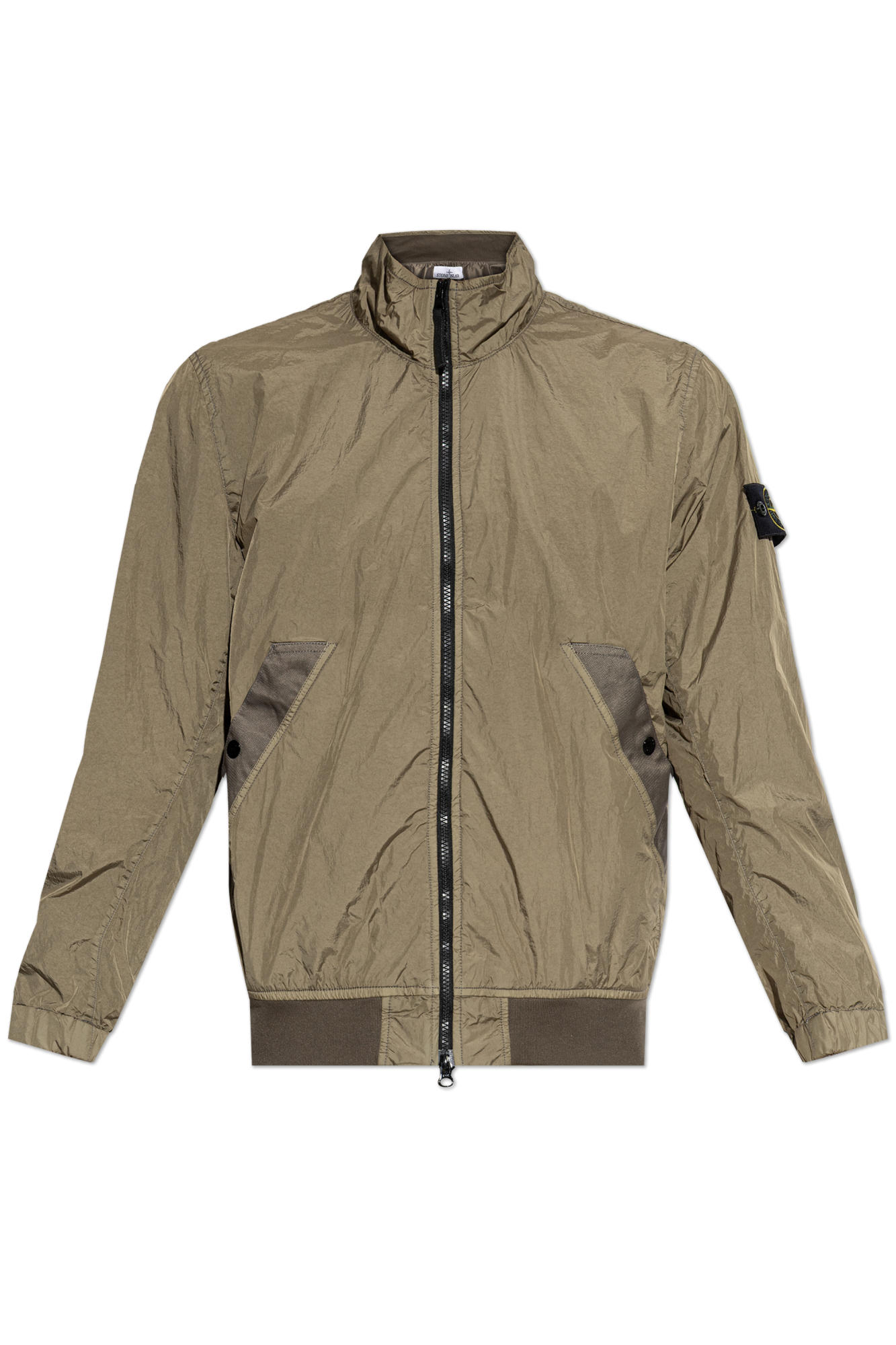 Stone Island Lekka Kurtka Ze Stójką, Mężczyźni, Zielony