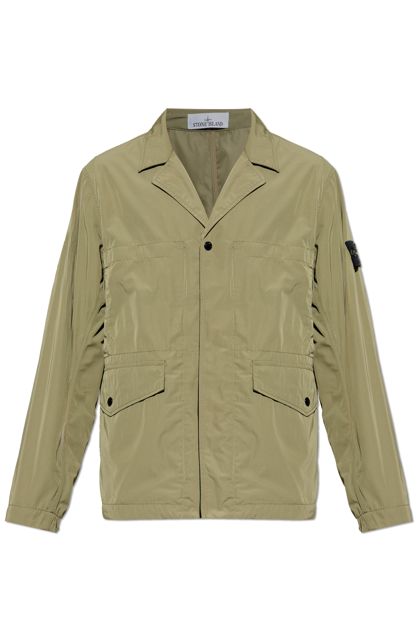 Stone Island Lekka Kurtka Z Kieszeniami, Mężczyźni, Zielony