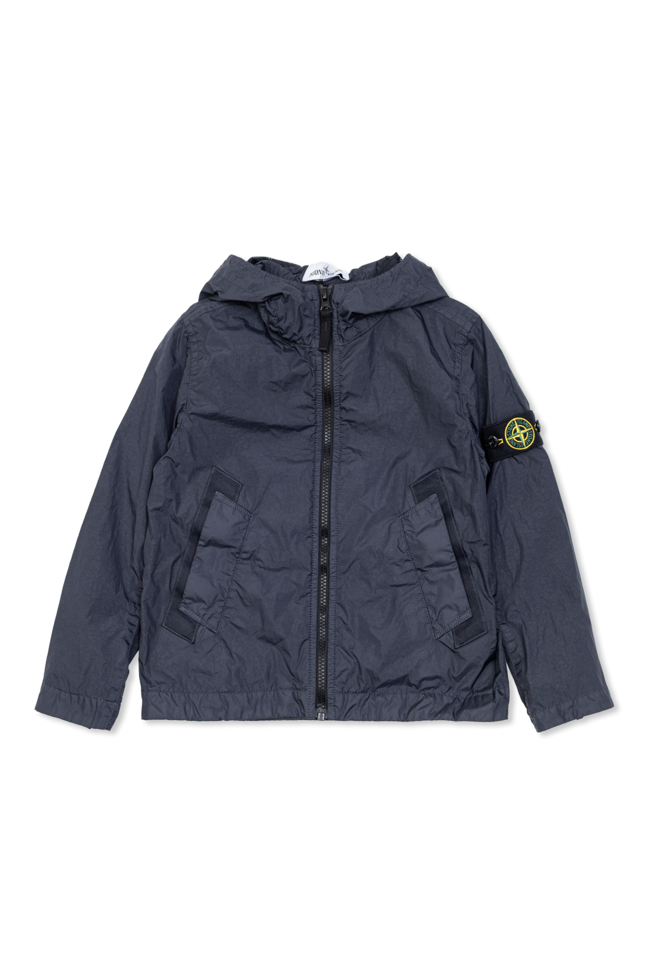 Stone Island Junior Lekka Kurtka Z Naszywką Z Logo, Unisex, Granatowy
