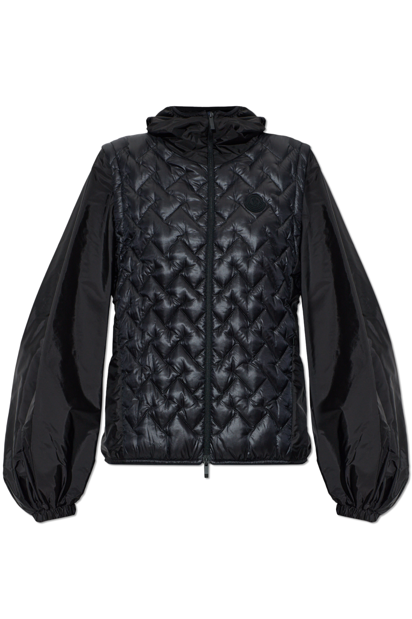 Moncler Kurtka Puchowa `Mirage` Z Odpinanymi Rękawami, Kobiety, Czarny