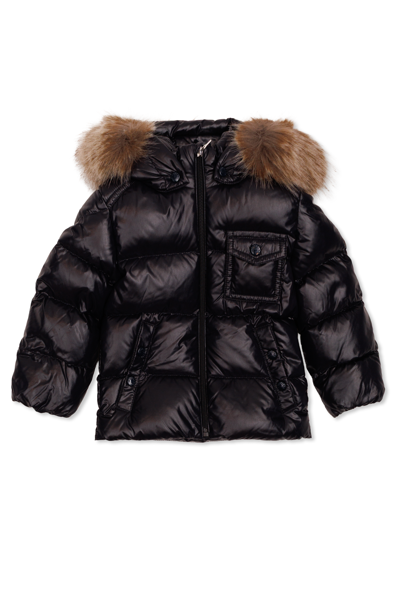 Moncler Enfant Puchowa Kurtka ‘K2F’, Unisex, Czarny