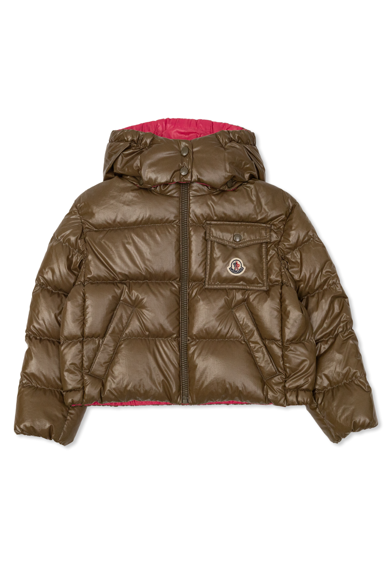 Moncler Enfant Puchowa Kurtka ‘New Andro’, Unisex, Brązowy