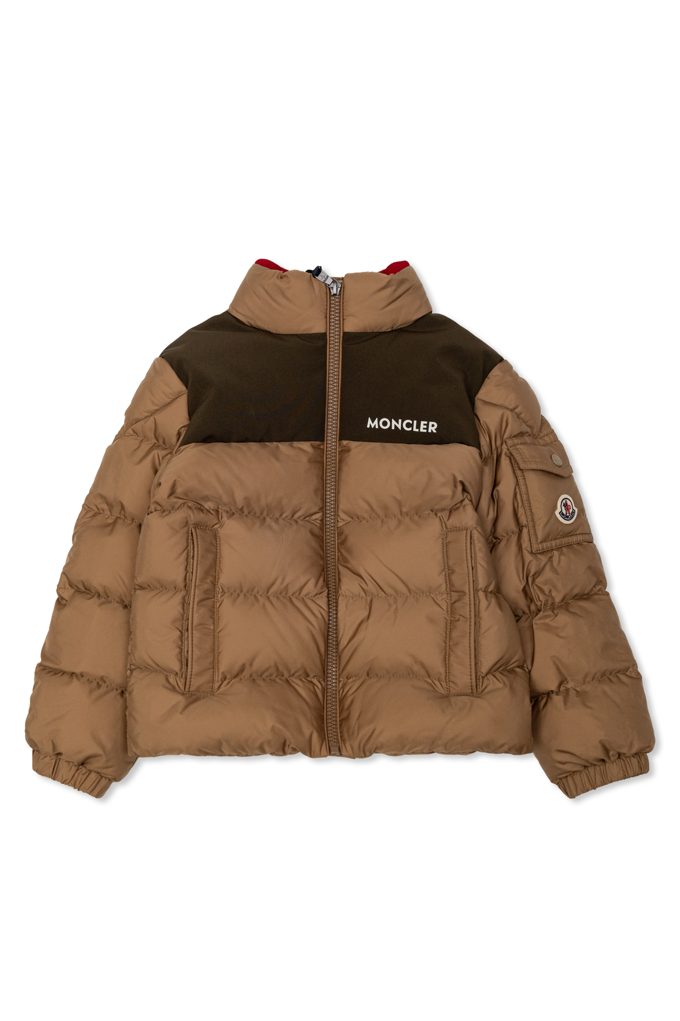 Moncler Enfant Puchowa Kurtka ‘Sormor’, Unisex, Brązowy