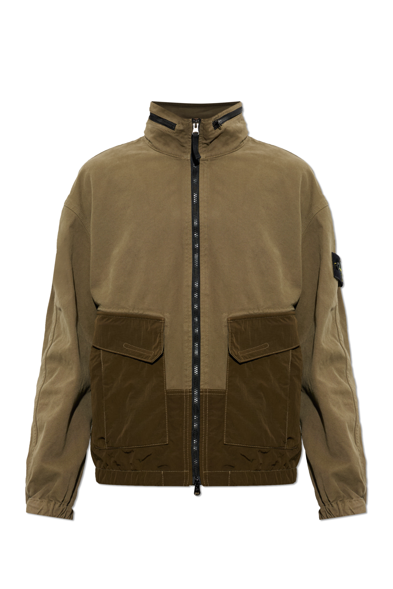 Stone Island Kurtka Z Chowanym Kapturem, Mężczyźni, Zielony