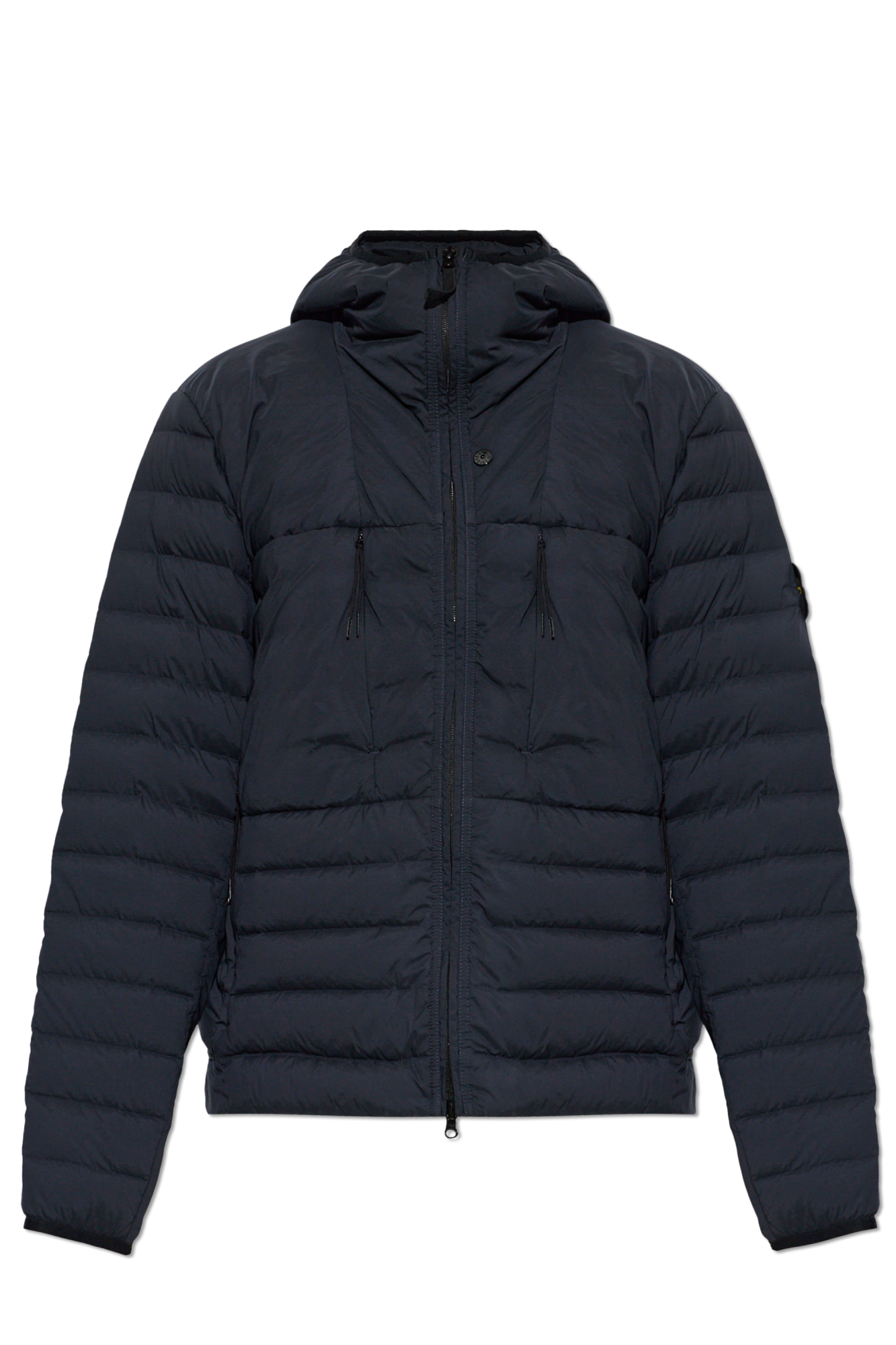 Stone Island Puchowa Kurtka Z Kapturem, Mężczyźni, Granatowy